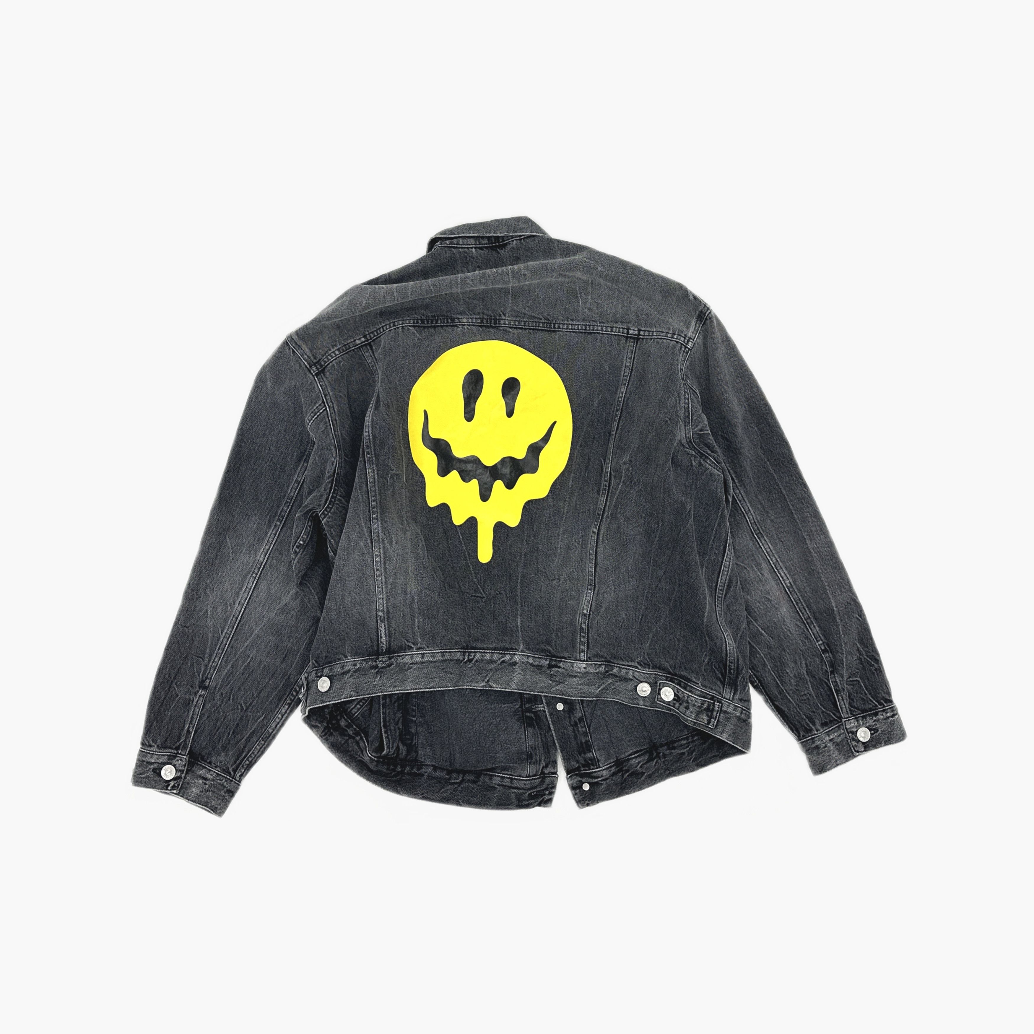 Balenciaga Balenciaga Drip Logo Denim Jacket Size M Size US M / EU 48-50 / 2 - 2 Thumbnail