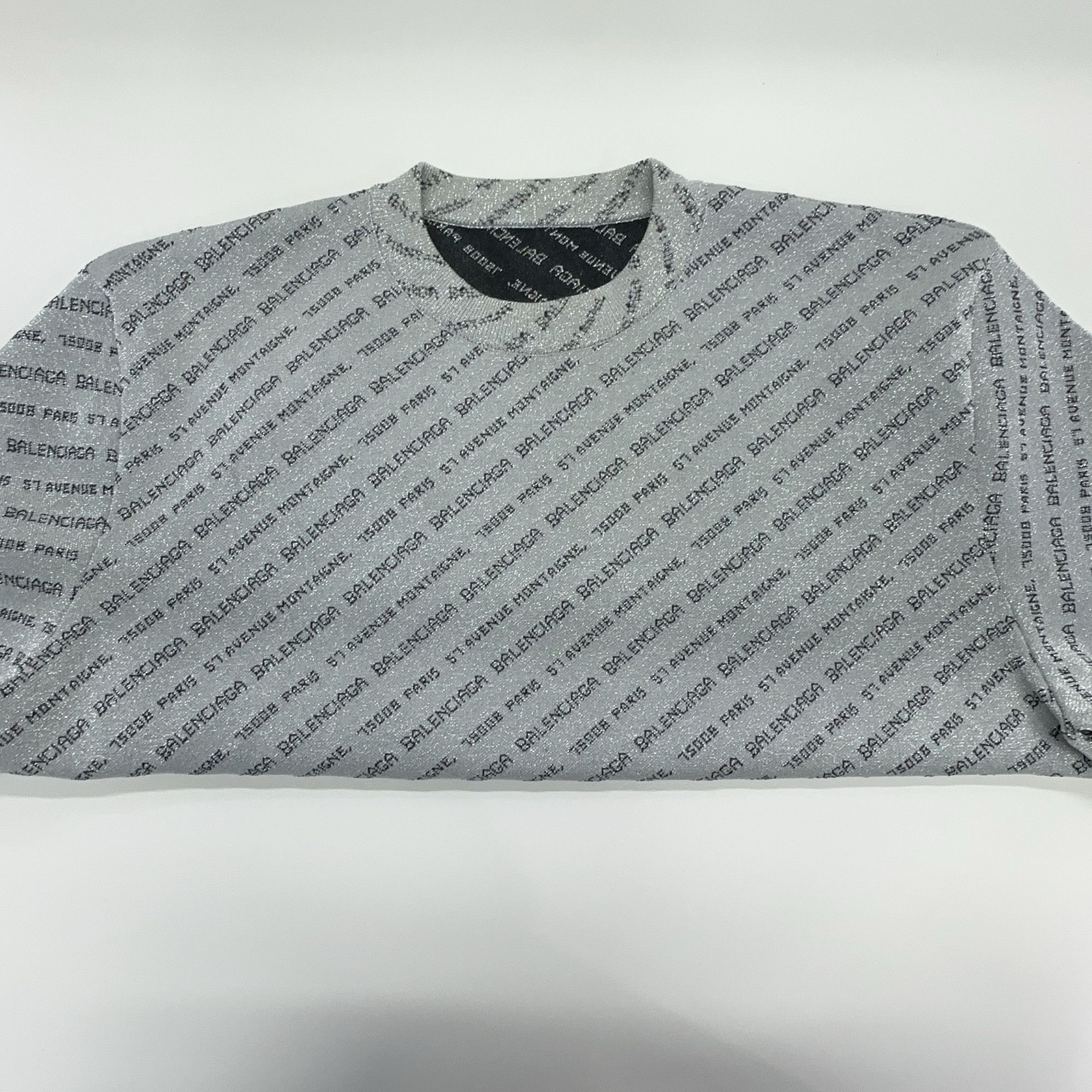 Balenciaga Balenciaga All Over Logo Long Sleeve T-Shirt Size L Size US S / EU 44-46 / 1 - 5 Thumbnail