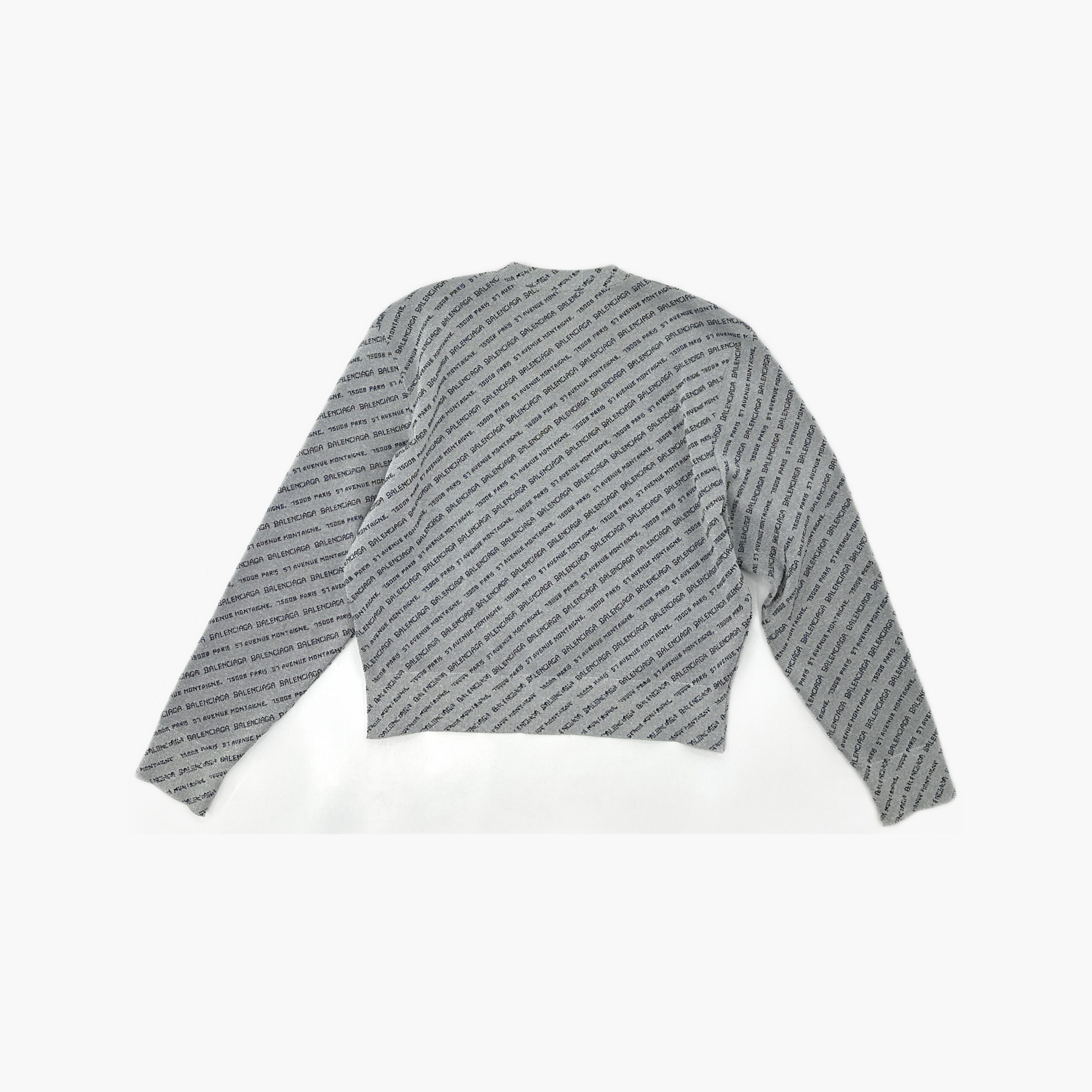 Balenciaga Balenciaga All Over Logo Long Sleeve T-Shirt Size L Size US S / EU 44-46 / 1 - 2 Thumbnail