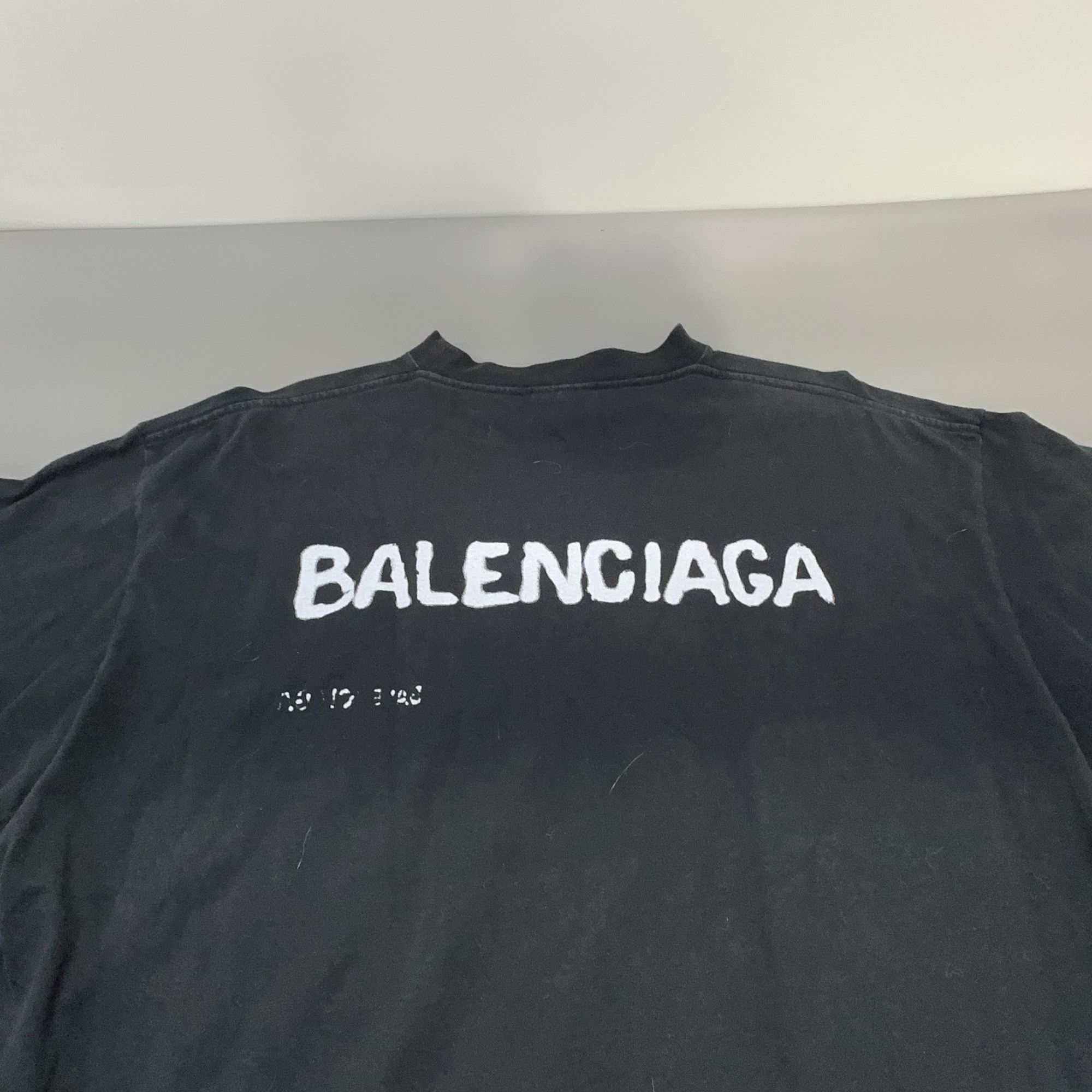 Balenciaga Balenciaga Logo Print T-Shirt Size M Size US M / EU 48-50 / 2 - 11 Thumbnail