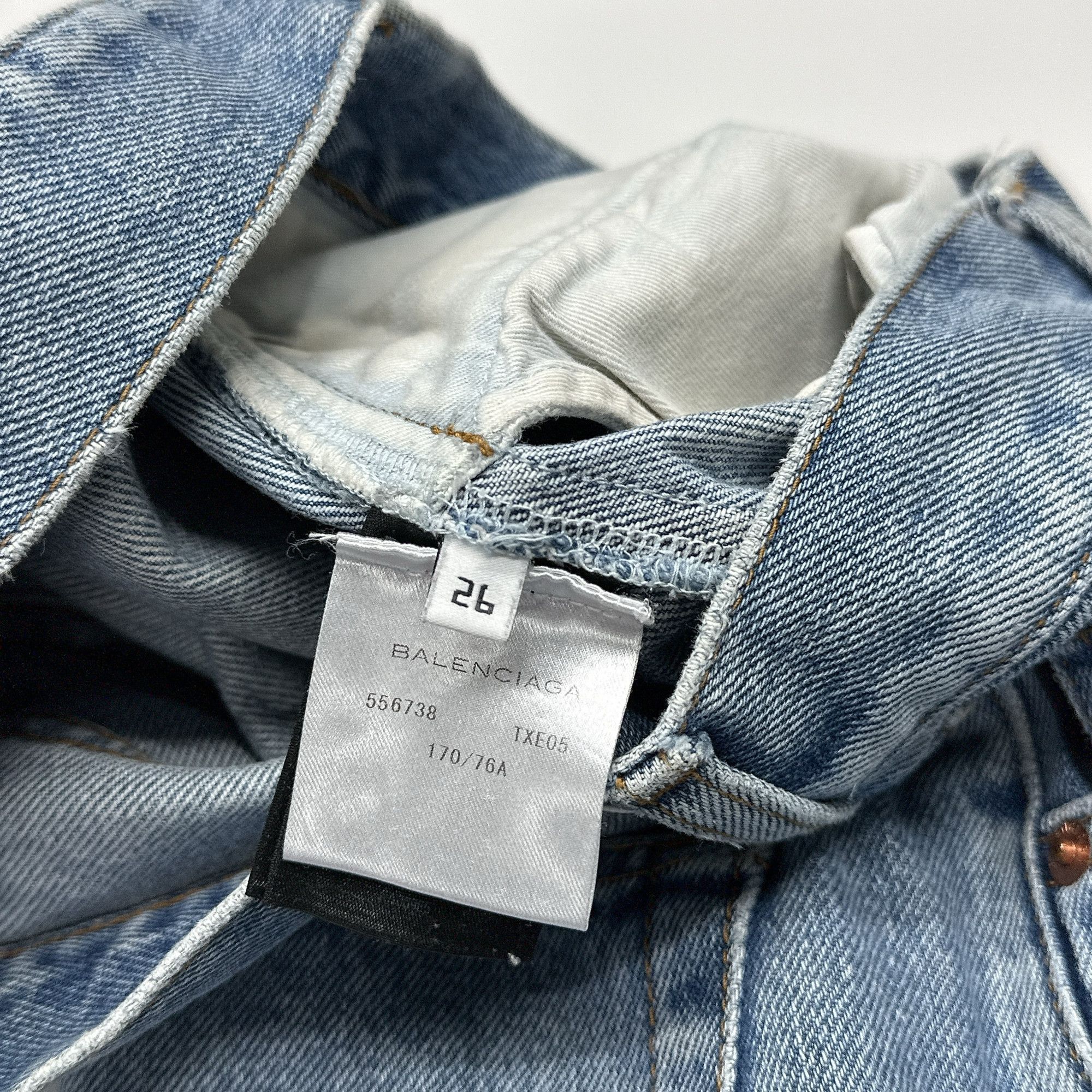 Balenciaga Balenciaga Washed Denim Jeans Size 26 Size 26" / US 2 / IT 38 - 4 Thumbnail