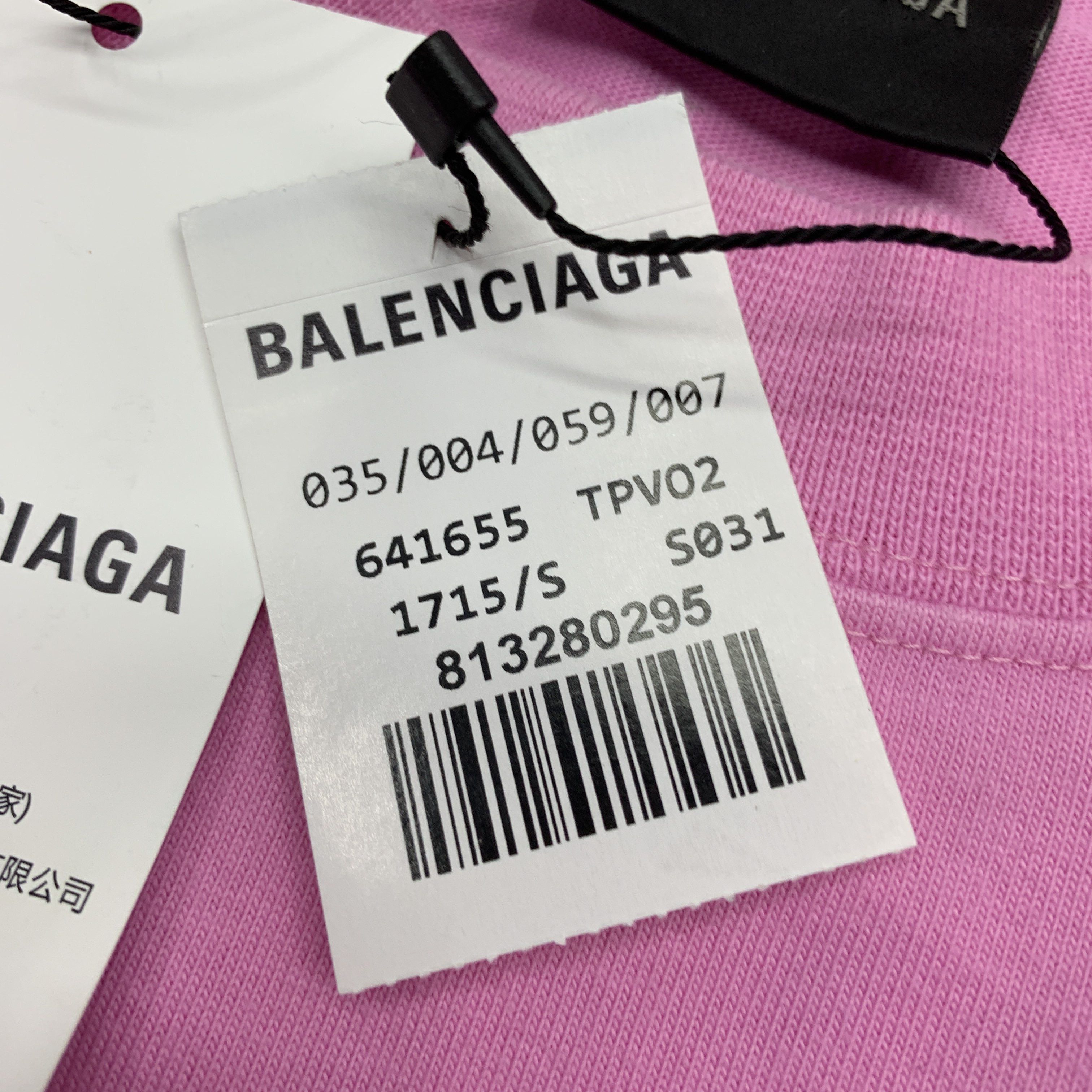 Balenciaga Balenciaga Gothic Logo T-Shirt Pink Size S Size S / US 4 / IT 40 - 5 Thumbnail