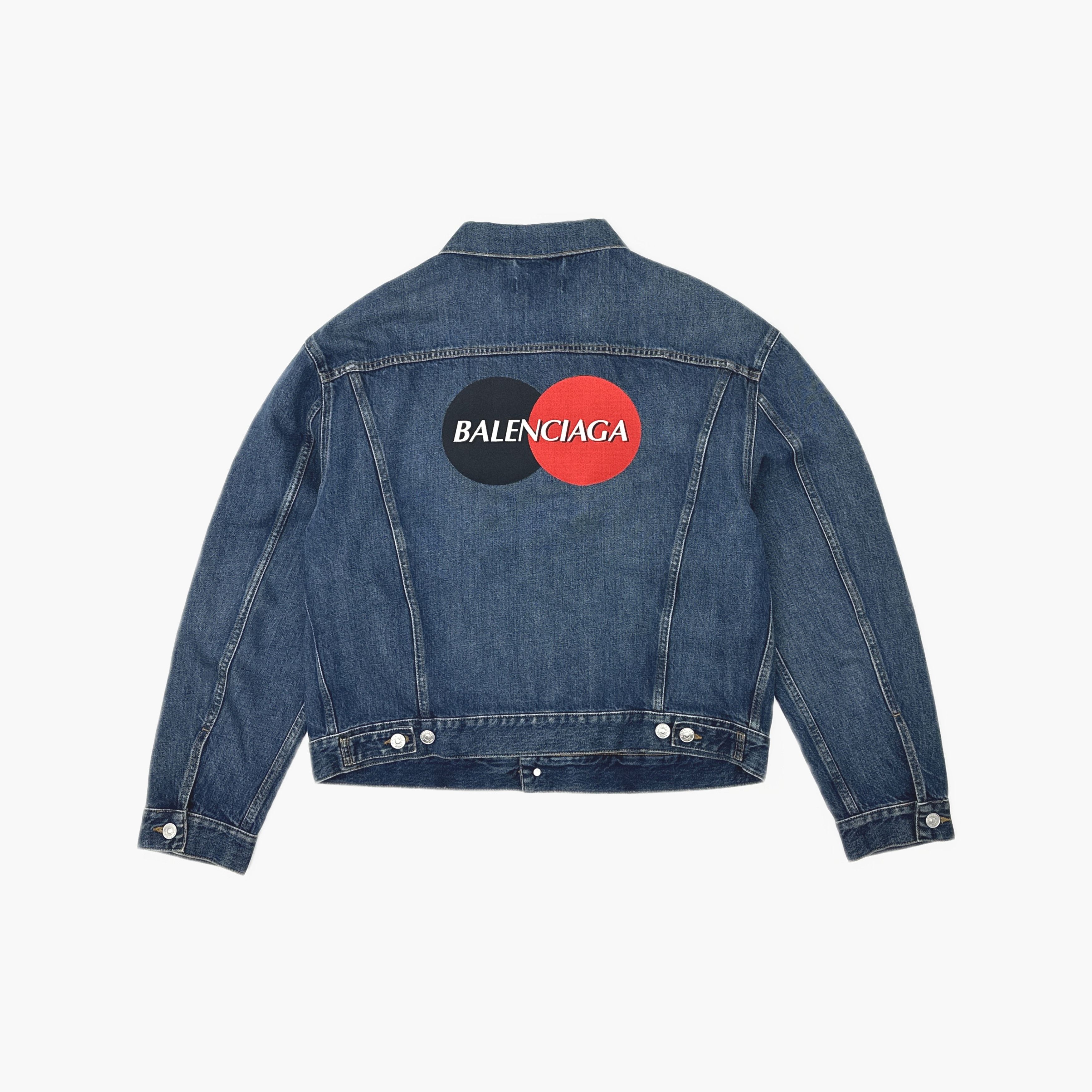 Balenciaga Balenciaga Logo Print Denim Jacket Size S Size US S / EU 44-46 / 1 - 2 Thumbnail