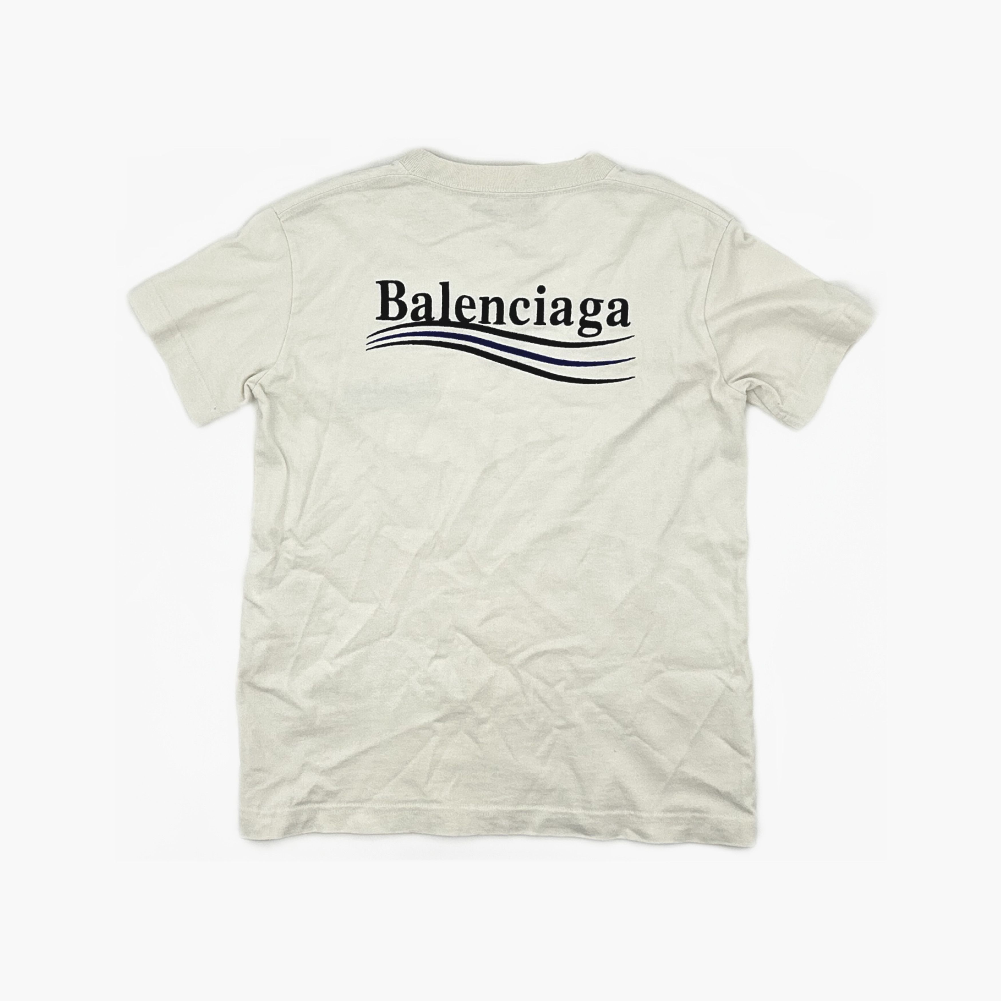 Balenciaga Balenciaga Wave Logo T-Shirt Size S Size US S / EU 44-46 / 1 - 2 Thumbnail