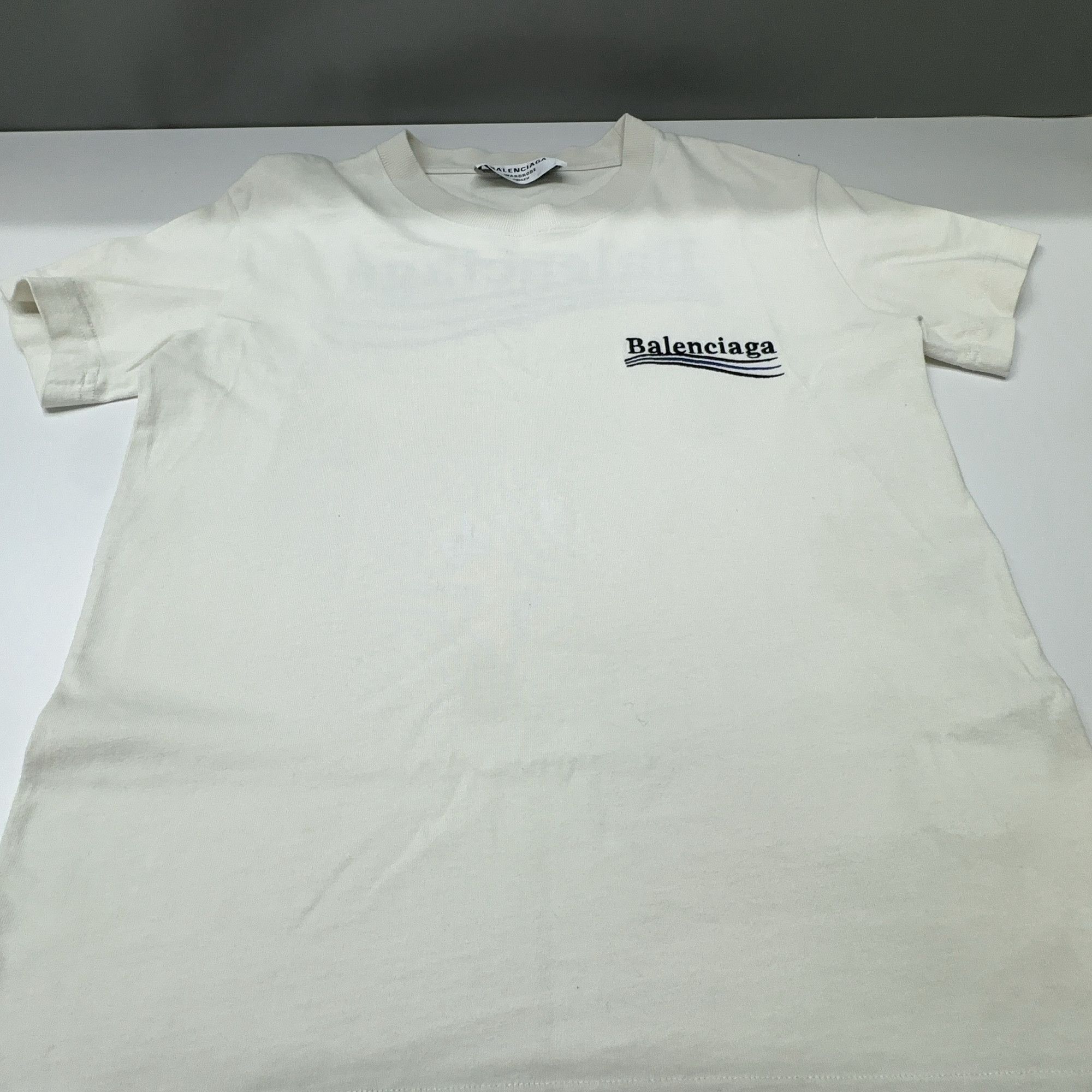 Balenciaga Balenciaga Wave Logo T-Shirt Size S Size US S / EU 44-46 / 1 - 6 Thumbnail