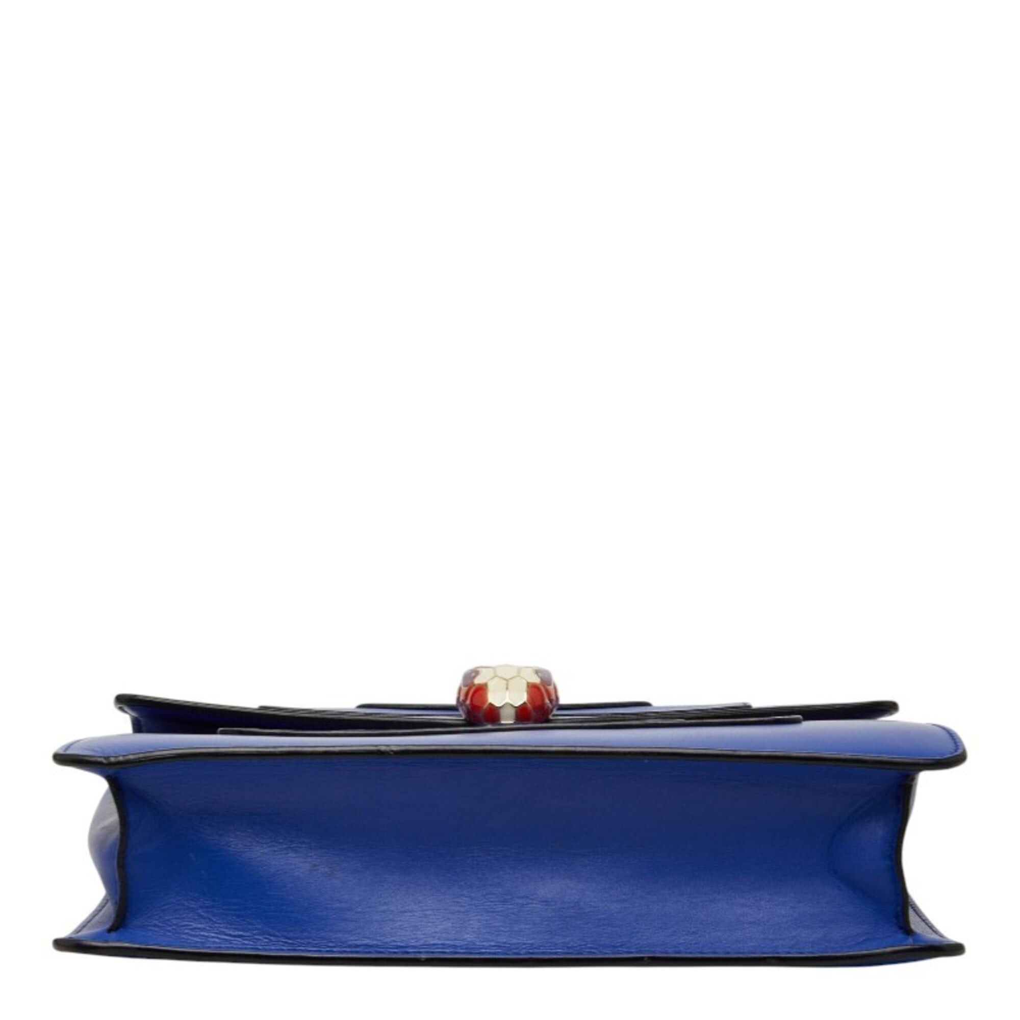 Bvlgari Bulgari Serpenti Forever Chain Shoulder Bag, Blue Leather, Women's BVLGARI Size ONE SIZE - 3 Thumbnail