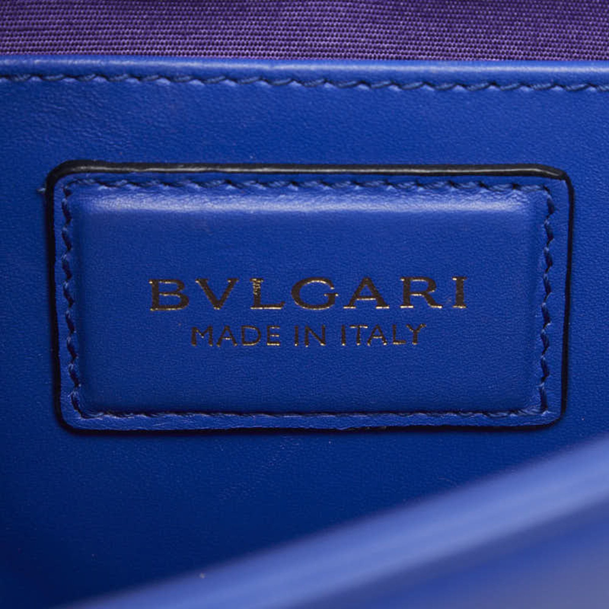 Bvlgari Bulgari Serpenti Forever Chain Shoulder Bag, Blue Leather, Women's BVLGARI Size ONE SIZE - 13 Thumbnail