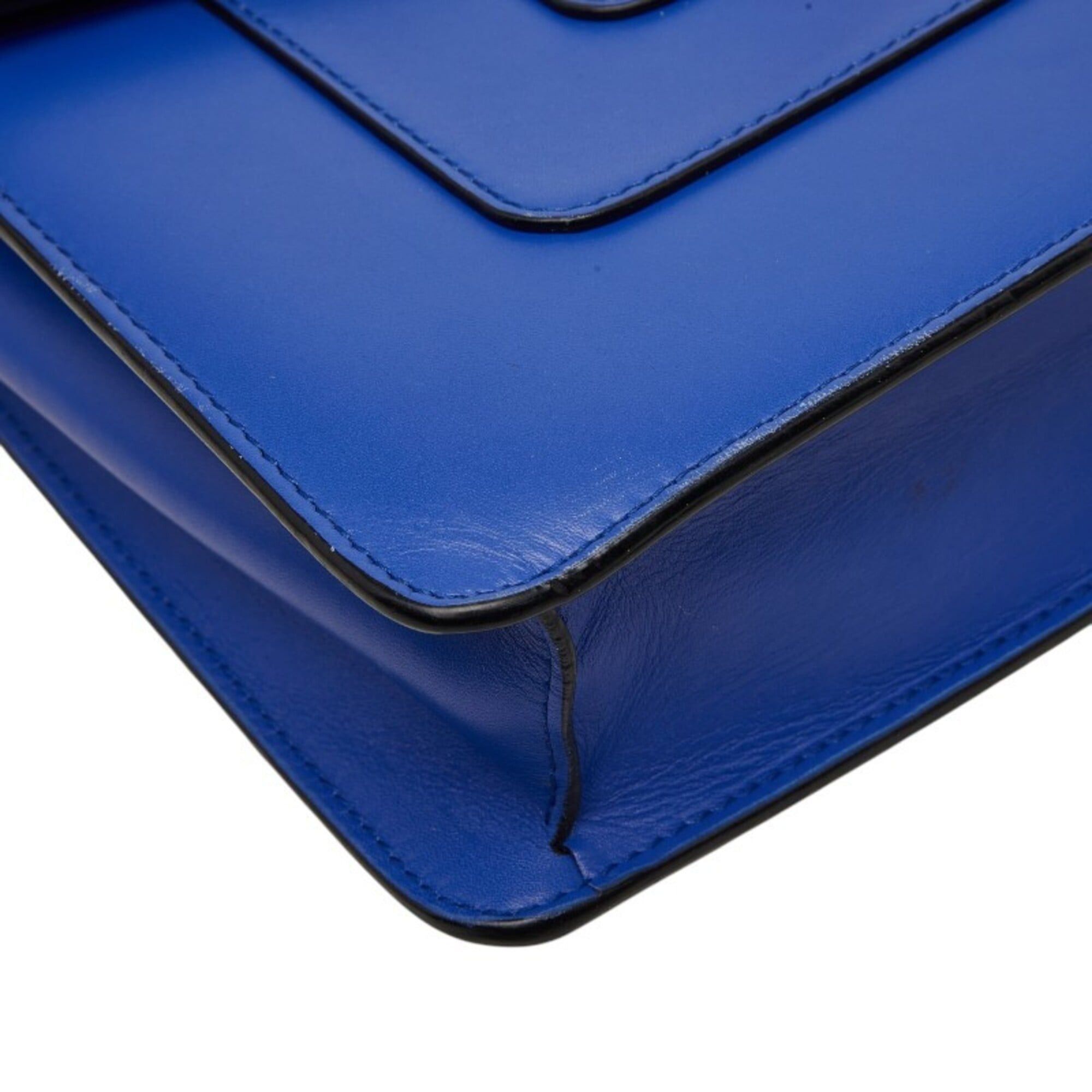 Bvlgari Bulgari Serpenti Forever Chain Shoulder Bag, Blue Leather, Women's BVLGARI Size ONE SIZE - 5 Thumbnail
