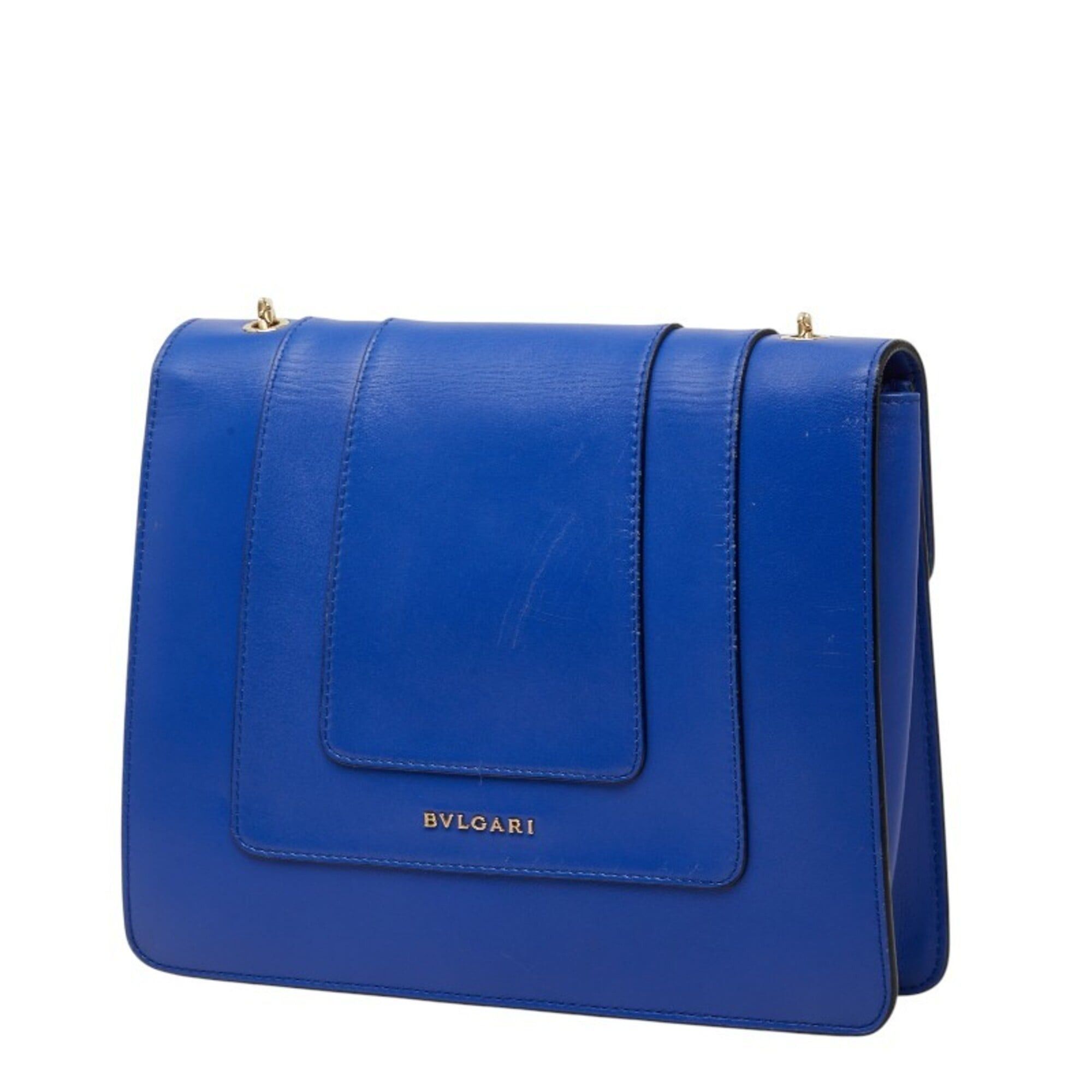 Bvlgari Bulgari Serpenti Forever Chain Shoulder Bag, Blue Leather, Women's BVLGARI Size ONE SIZE - 2 Thumbnail