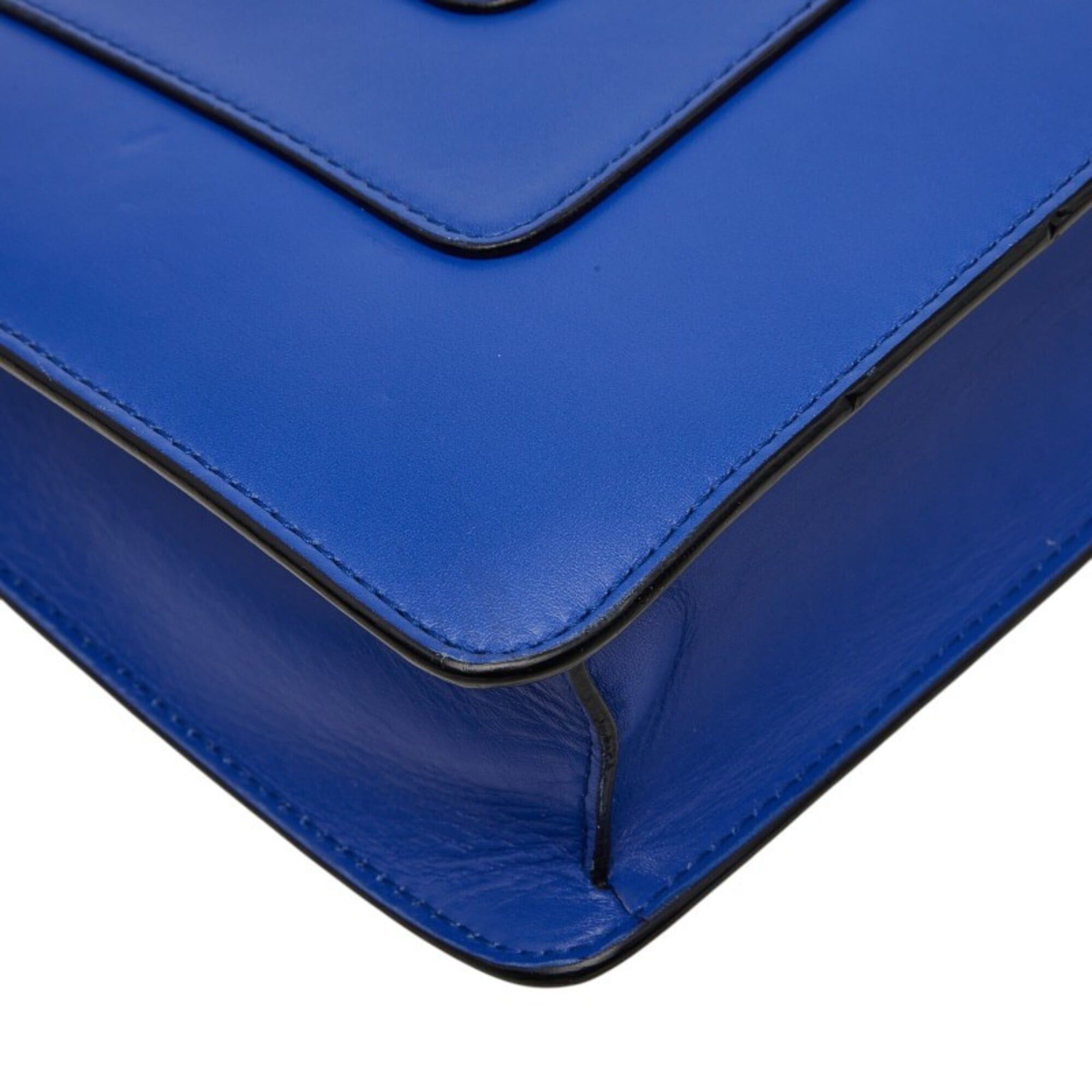 Bvlgari Bulgari Serpenti Forever Chain Shoulder Bag, Blue Leather, Women's BVLGARI Size ONE SIZE - 7 Thumbnail