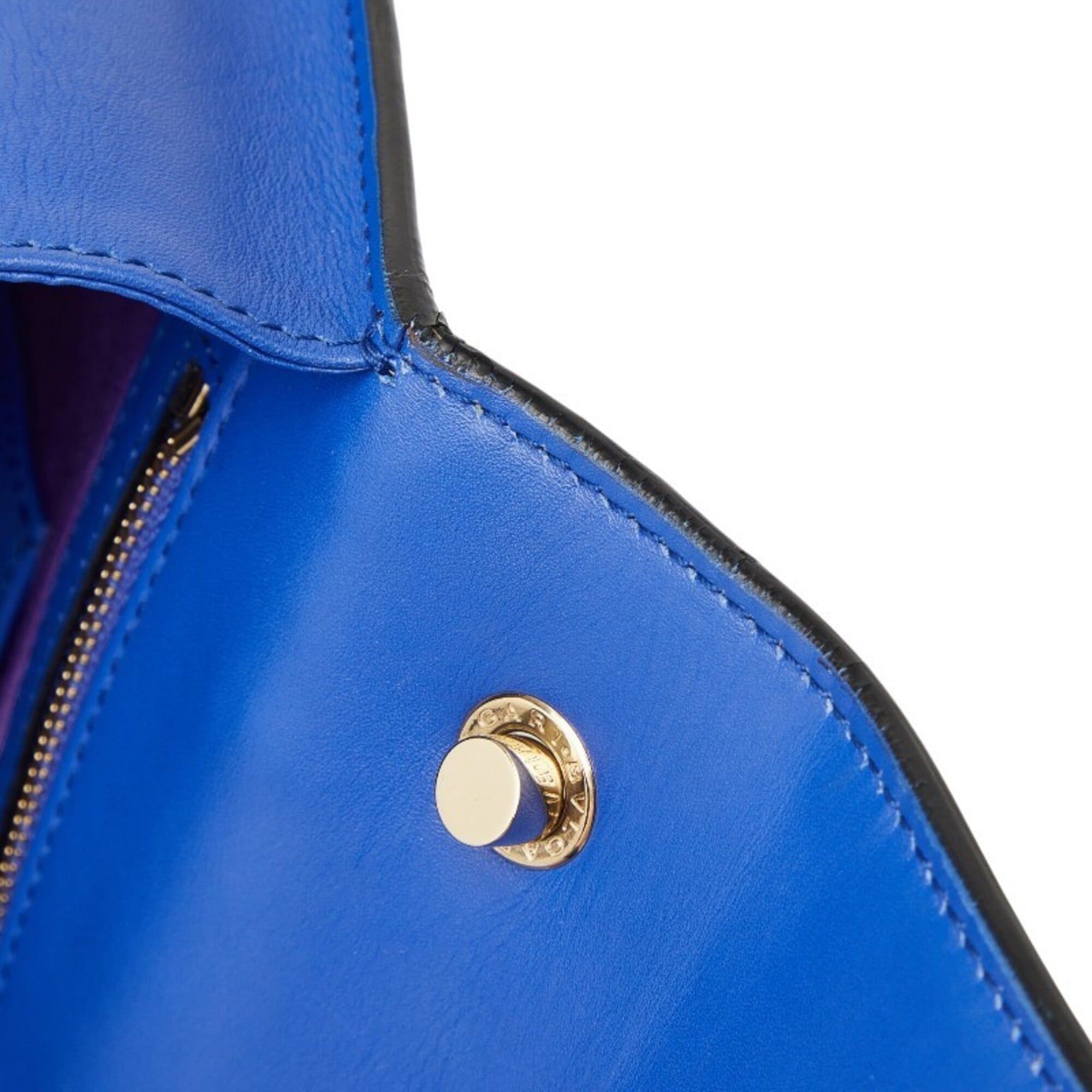 Bvlgari Bulgari Serpenti Forever Chain Shoulder Bag, Blue Leather, Women's BVLGARI Size ONE SIZE - 10 Thumbnail