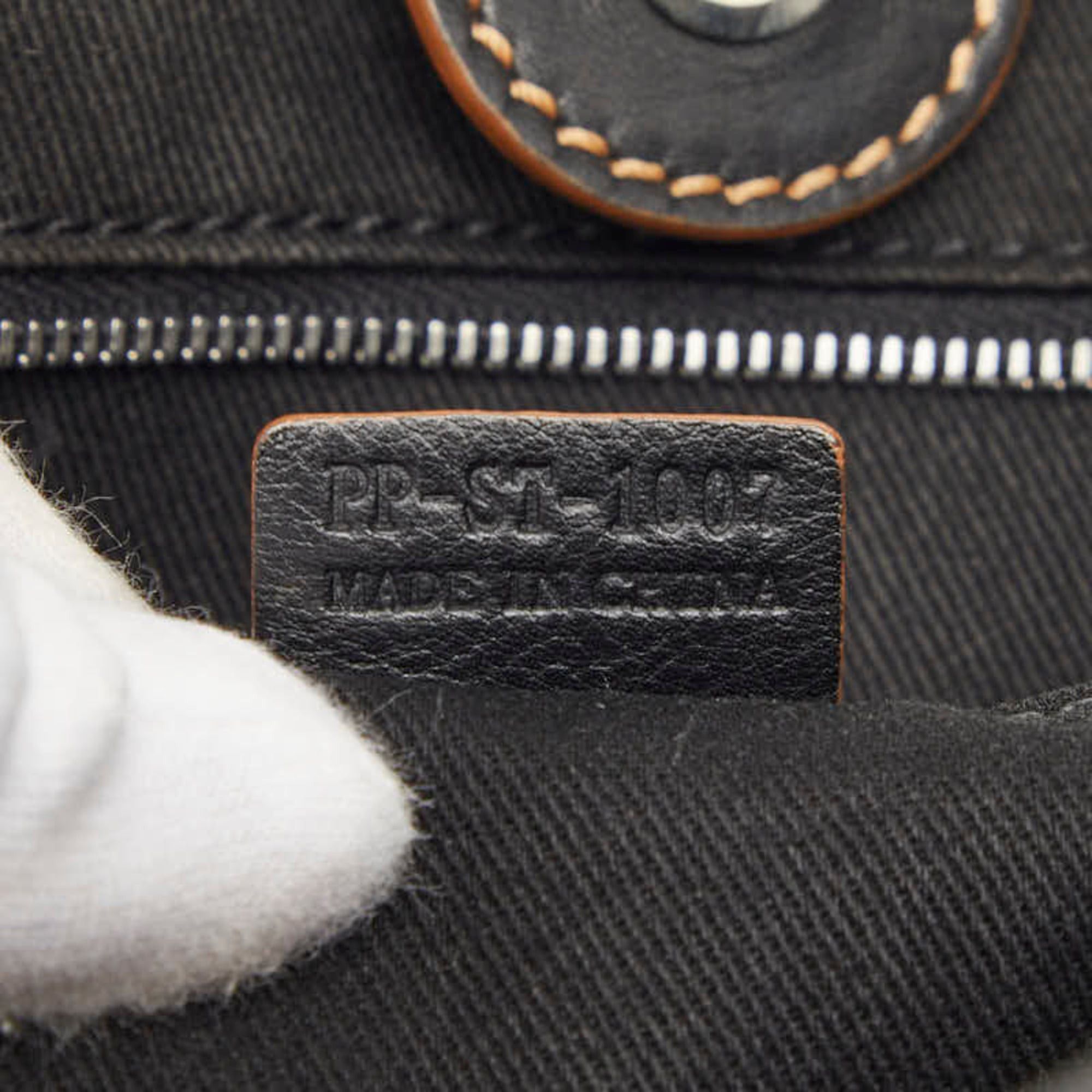 Celine Celine Macadam handbag, black canvas and leather, for women. Size ONE SIZE - 12 Thumbnail