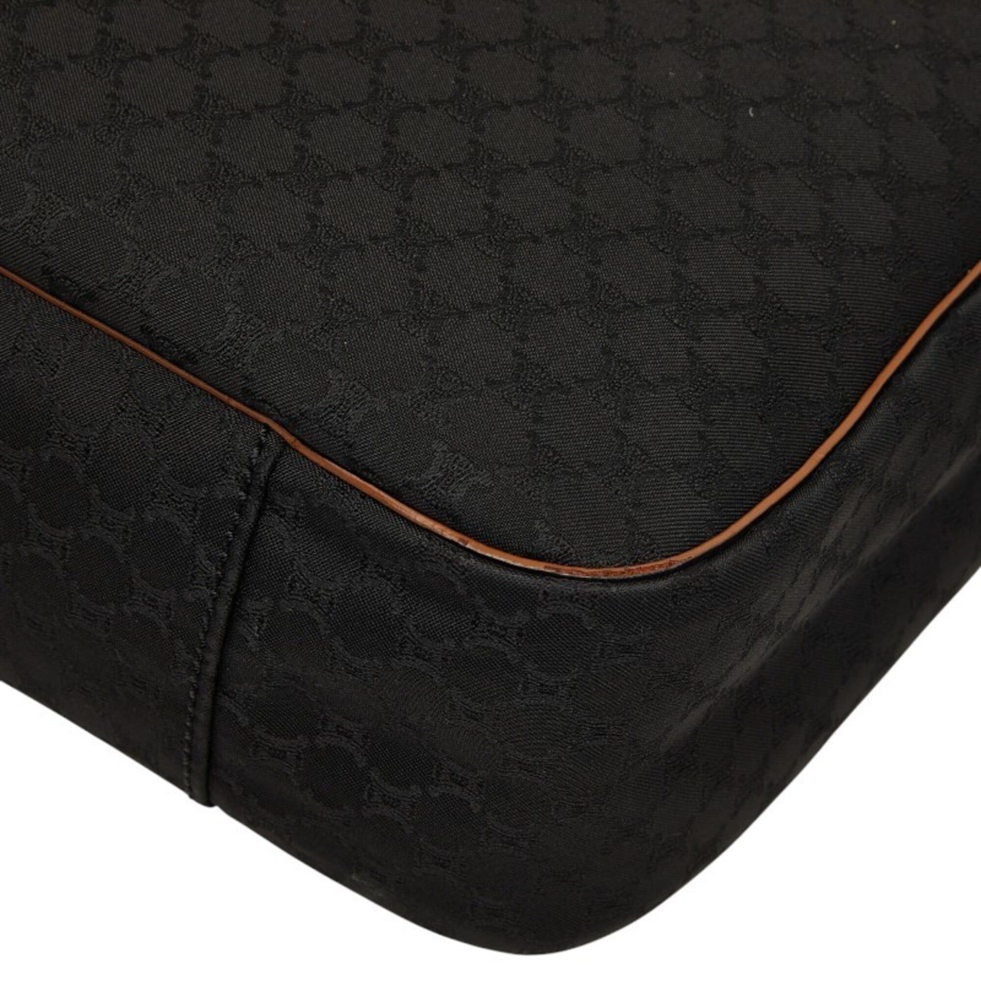 Celine Celine Macadam handbag, black canvas and leather, for women. Size ONE SIZE - 6 Thumbnail