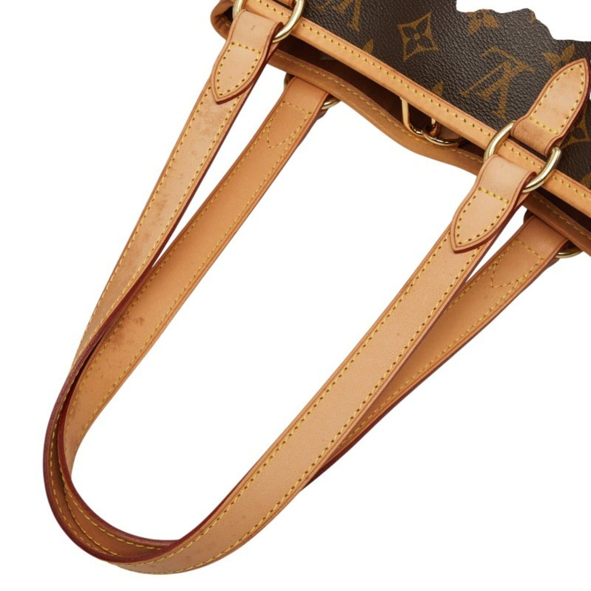 Louis Vuitton Louis Vuitton Monogram Batignolles Vertical Shoulder Bag Tote M51153 Brown Leather Women's LOUIS VUITTON Size ONE SIZE - 9 Thumbnail