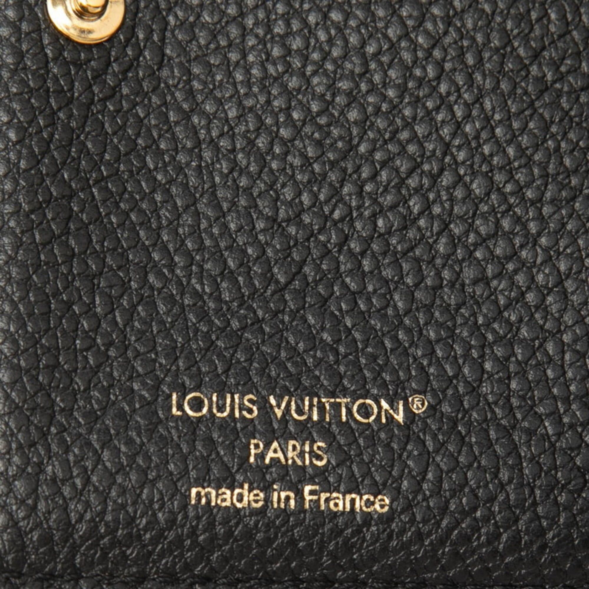 Louis Vuitton Louis Vuitton Monogram Empreinte Portefeuille Claire Bi-fold Wallet M80151 Noir Black Leather Women's LOUIS VUITTON Size ONE SIZE - 6 Thumbnail