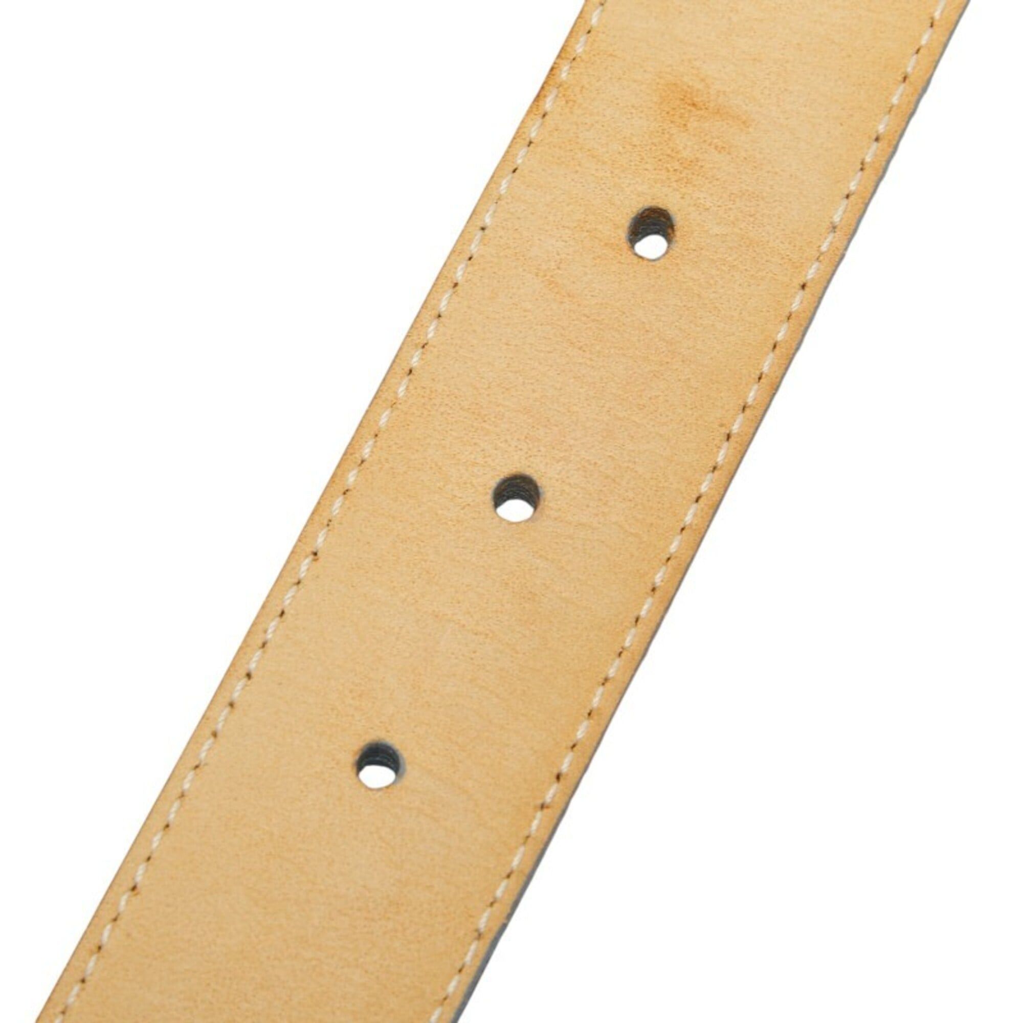 Salvatore Ferragamo Salvatore Ferragamo Vara Belt, Light Blue Canvas, Women's Size ONE SIZE - 5 Thumbnail