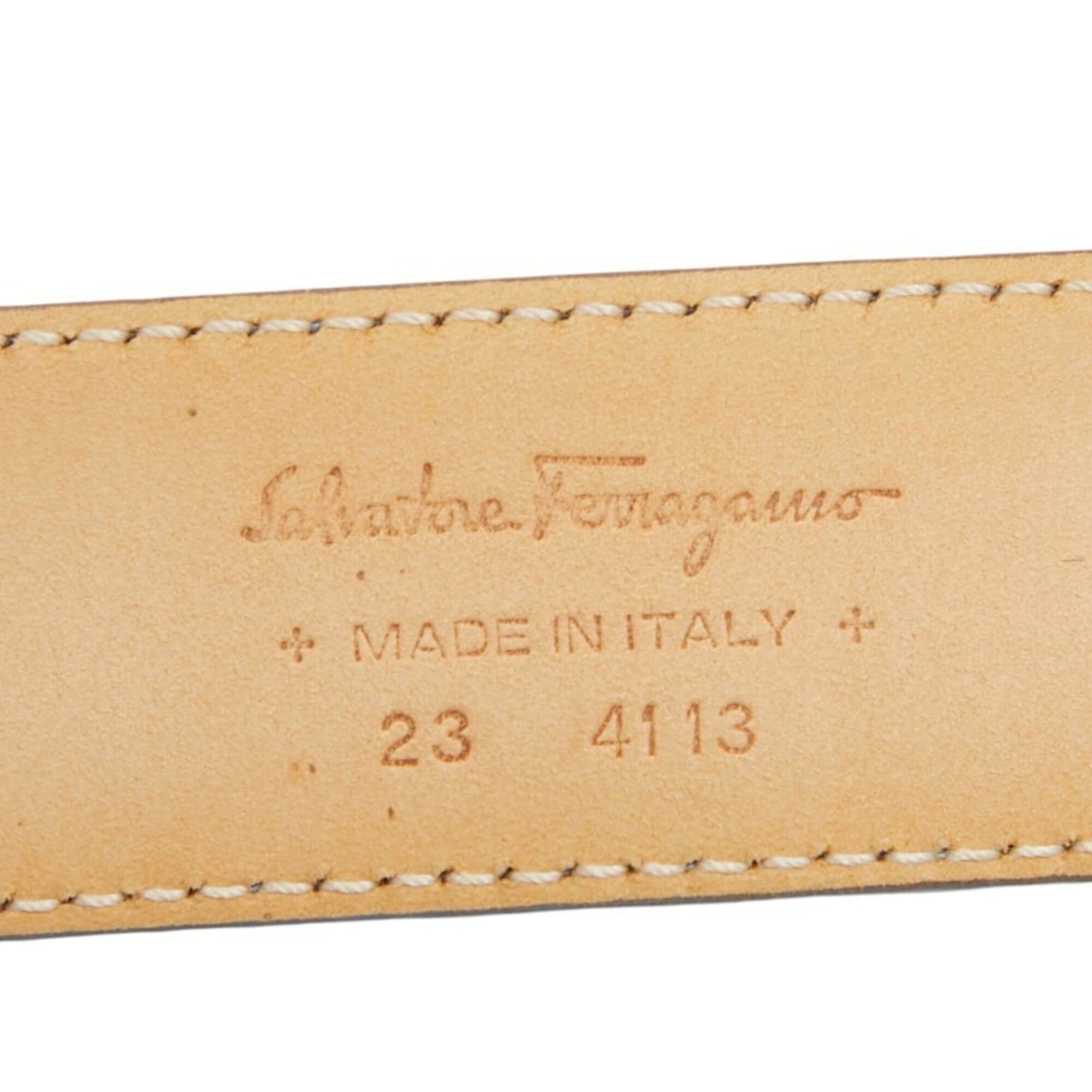 Salvatore Ferragamo Salvatore Ferragamo Vara Belt, Light Blue Canvas, Women's Size ONE SIZE - 8 Thumbnail