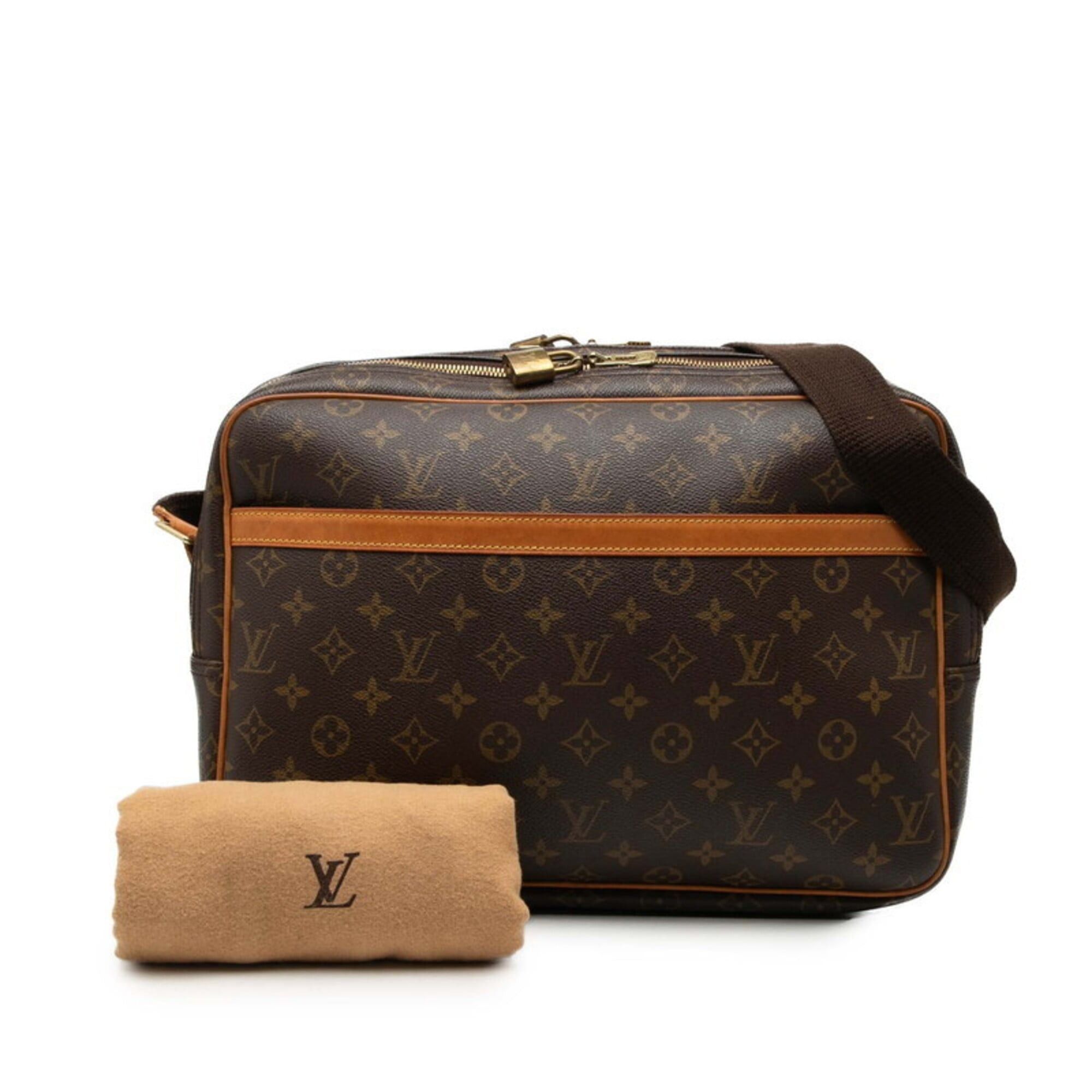 Louis Vuitton Louis Vuitton Monogram Reporter GM Crossbody Shoulder Bag M45252 Brown Leather Women's LOUIS VUITTON Size ONE SIZE - 7 Thumbnail