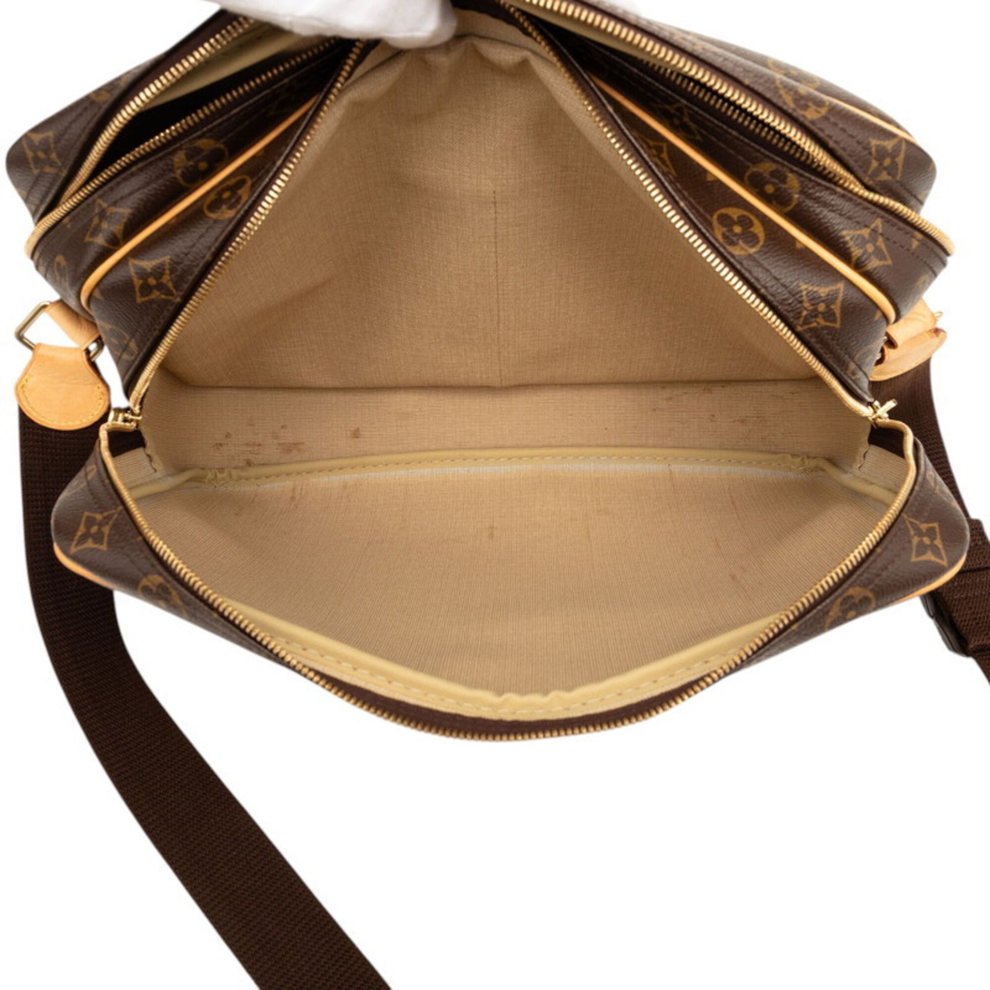 Louis Vuitton Louis Vuitton Monogram Reporter GM Crossbody Shoulder Bag M45252 Brown Leather Women's LOUIS VUITTON Size ONE SIZE - 4 Thumbnail