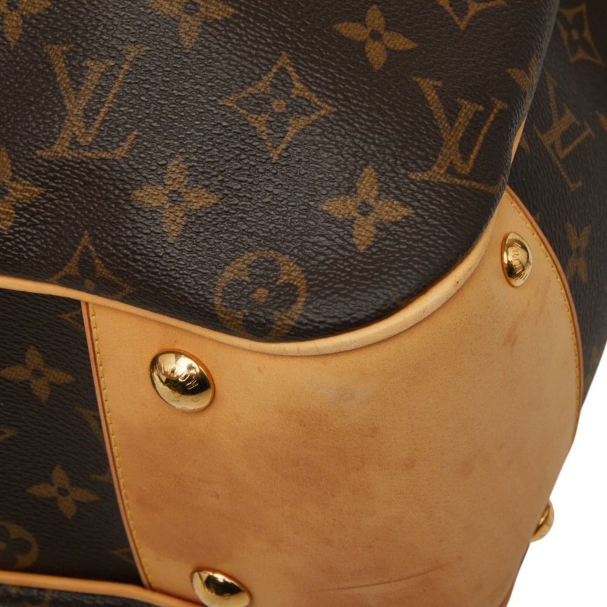 Louis Vuitton Louis Vuitton Monogram Boetie MM Handbag Tote Bag M45714 Brown Leather Women's LOUIS VUITTON Size ONE SIZE - 5 Thumbnail
