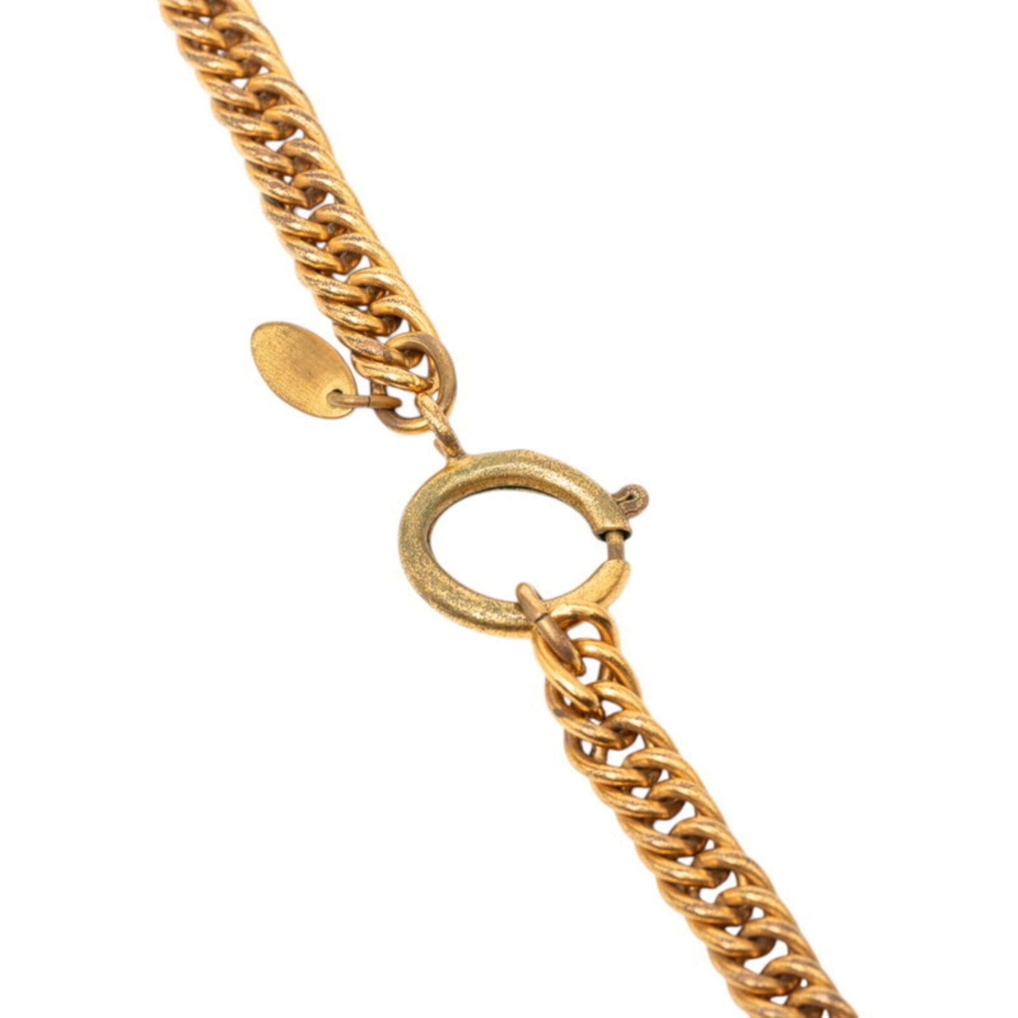 Chanel Chanel Coco Mark Crown Chain Necklace, Gold Plated, Women's CHANEL Size ONE SIZE - 4 Thumbnail