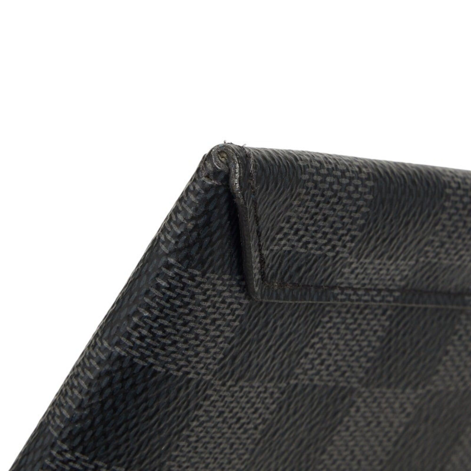Louis Vuitton Louis Vuitton Damier Graphite Alpha Triple Pouch Set of 3 - Handbag, Pouch, Clutch Bag, N60255, Black Leather, Women's LOUIS VUITTON Size ONE SIZE - 5 Thumbnail