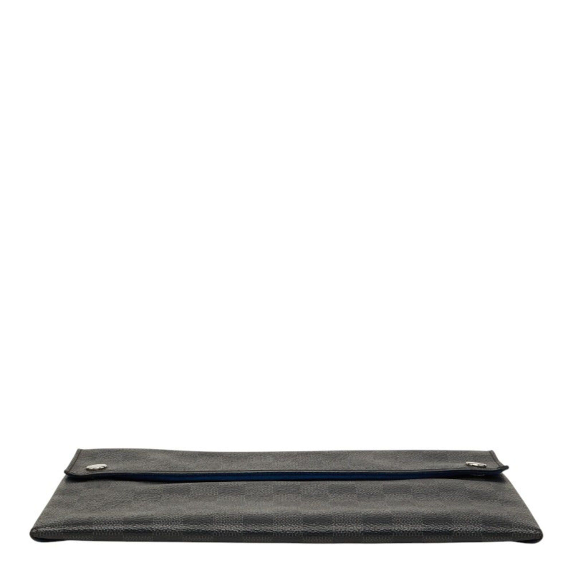 Louis Vuitton Louis Vuitton Damier Graphite Alpha Triple Pouch Set of 3 - Handbag, Pouch, Clutch Bag, N60255, Black Leather, Women's LOUIS VUITTON Size ONE SIZE - 4 Thumbnail