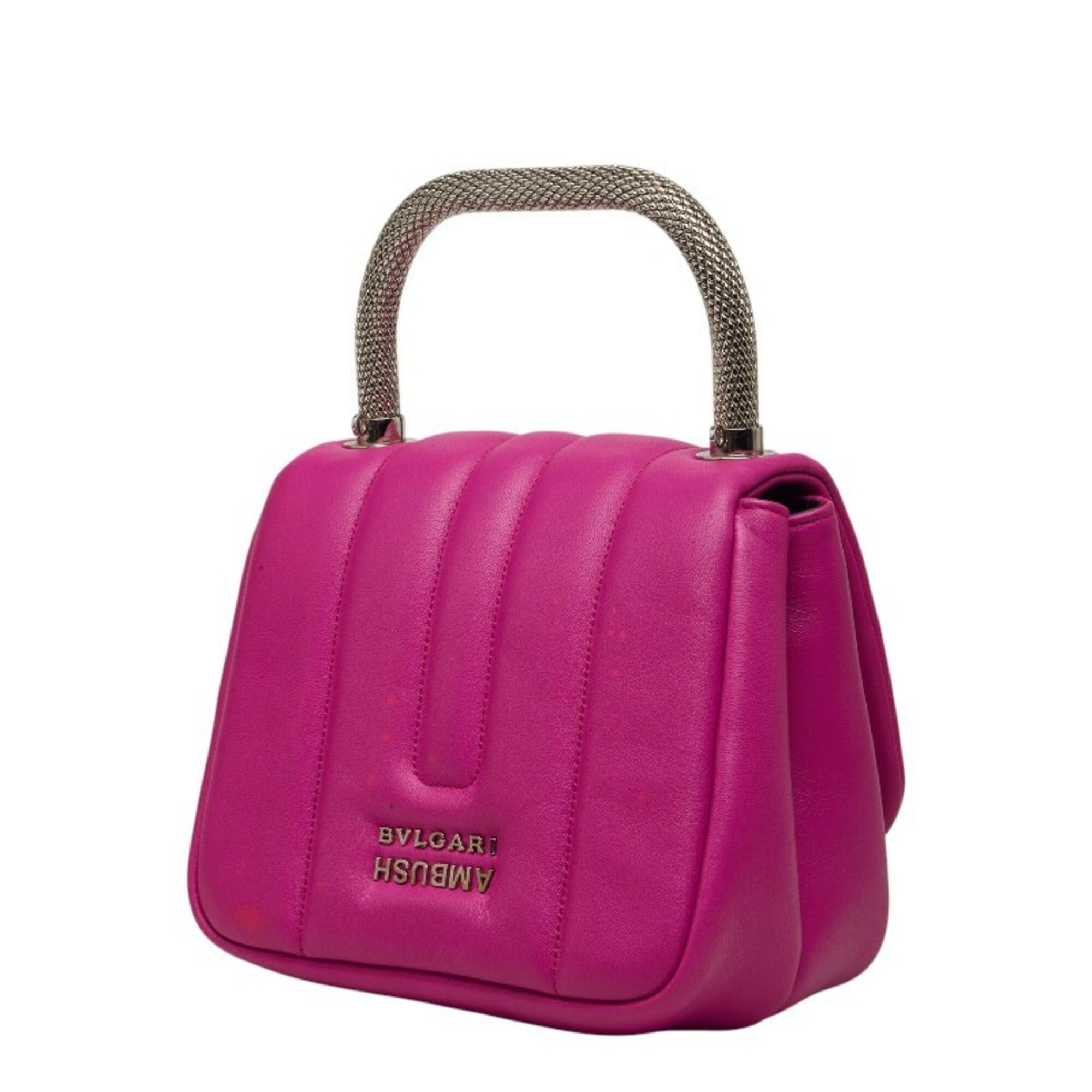 Bvlgari BVLGARI x AMBUSH YOON Serpenti Handbag Shoulder Bag 2WAY Pink Leather Women's Size ONE SIZE - 2 Thumbnail