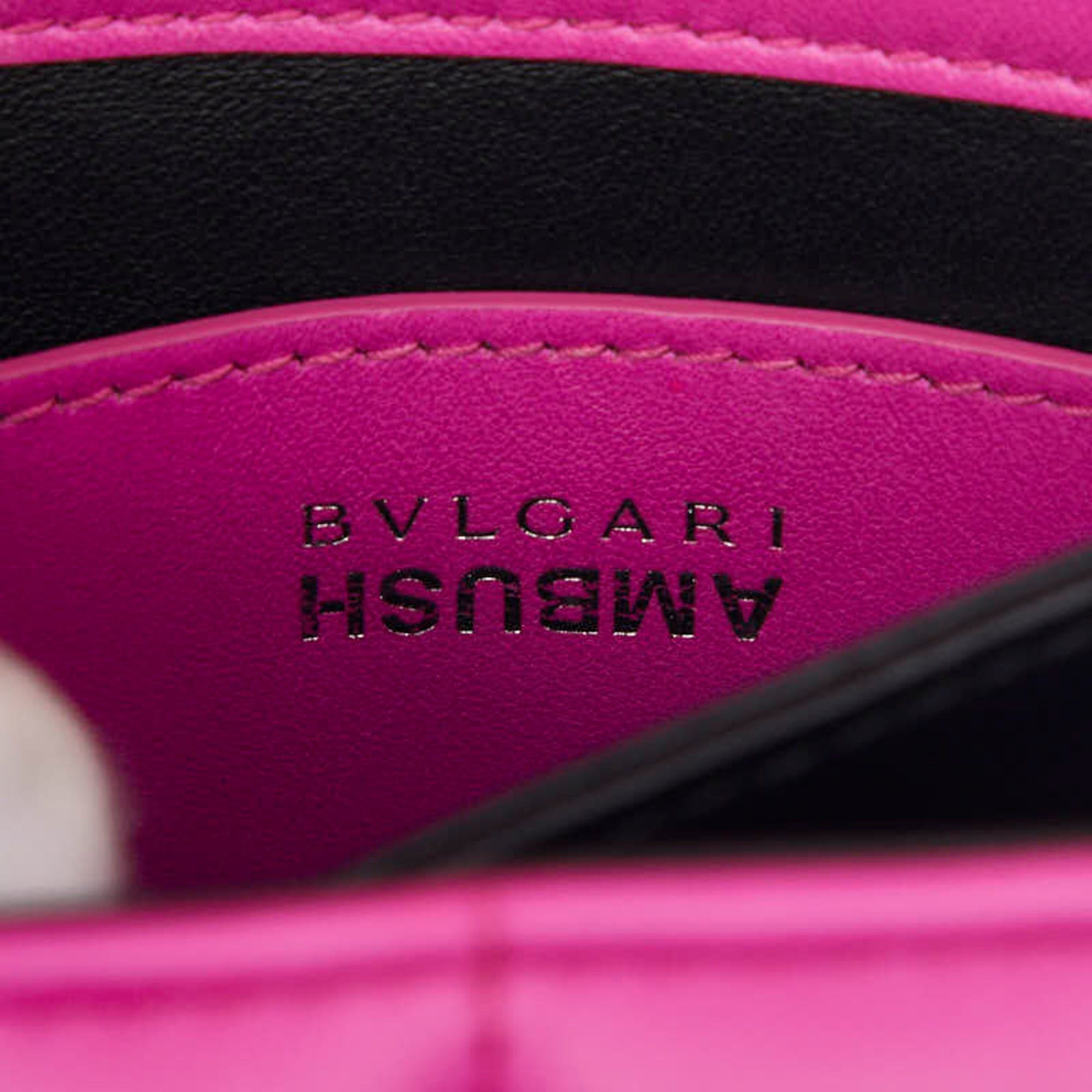 Bvlgari BVLGARI x AMBUSH YOON Serpenti Handbag Shoulder Bag 2WAY Pink Leather Women's Size ONE SIZE - 11 Thumbnail