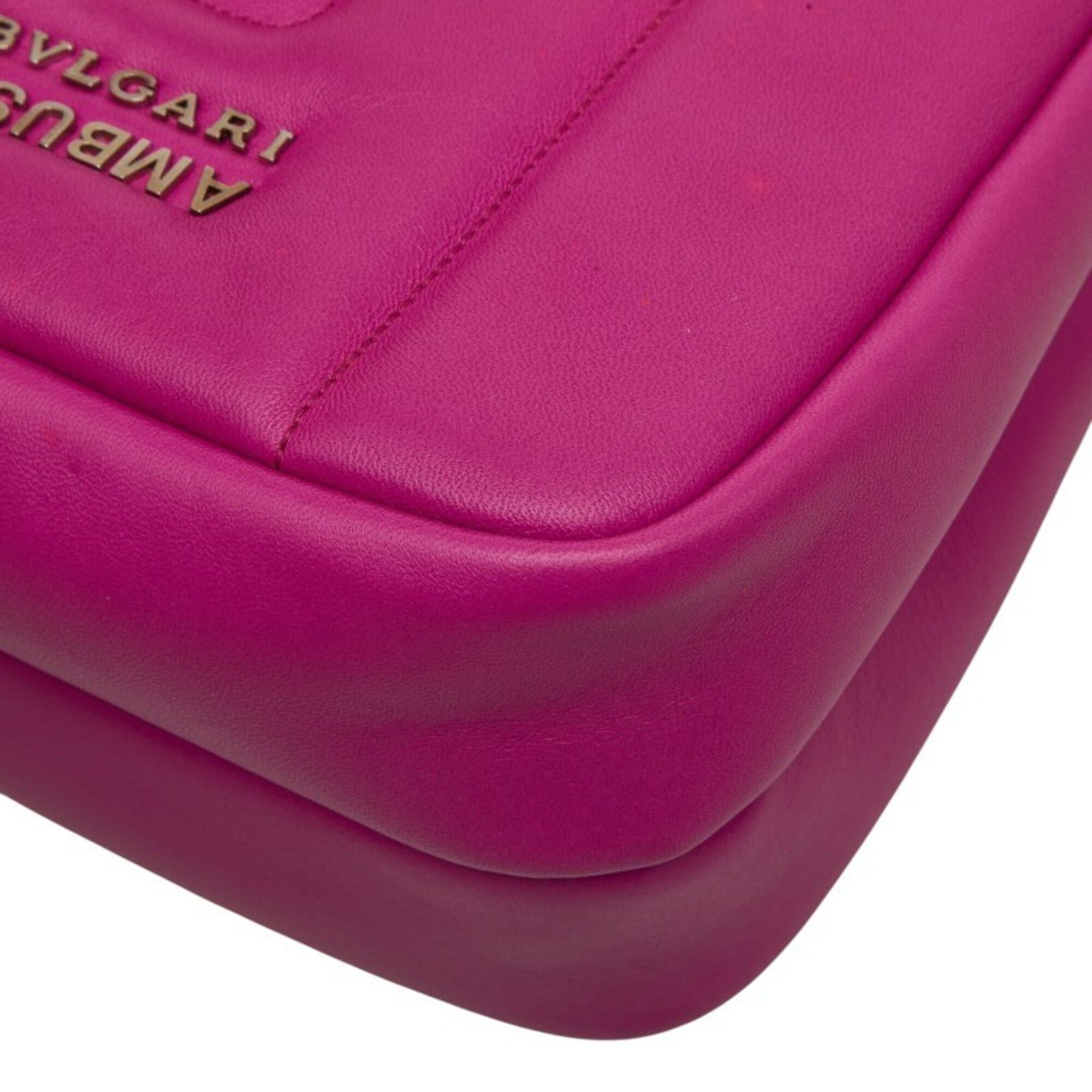 Bvlgari BVLGARI x AMBUSH YOON Serpenti Handbag Shoulder Bag 2WAY Pink Leather Women's Size ONE SIZE - 6 Thumbnail
