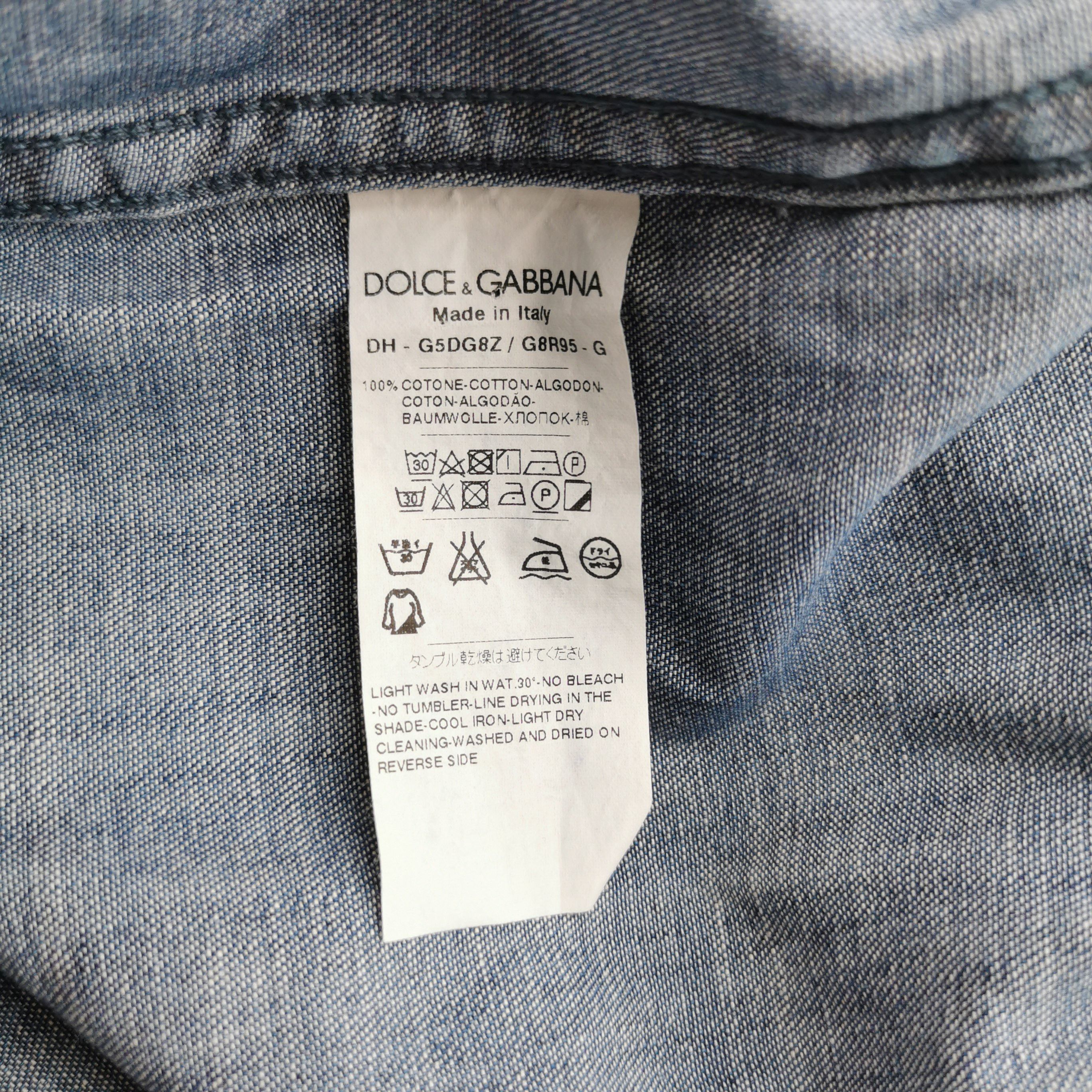 Dolce & Gabbana Dolce & Gabbana Men xs Button Ups Size US XS / EU 42 / 0 - 7 Thumbnail