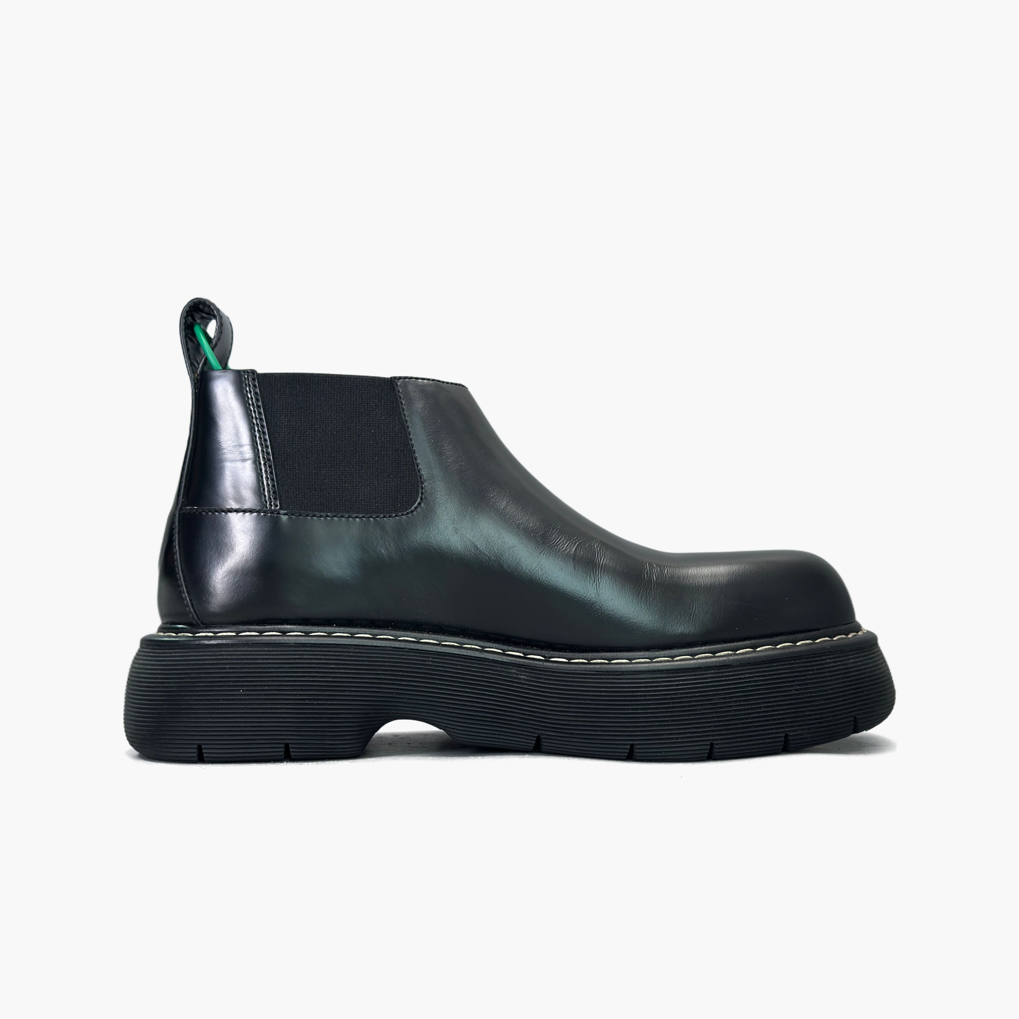 Bottega Veneta Bottega Veneta Black Leather Bounce Chelsea Boots Size 11 Size US 11 / EU 44 - 2 Thumbnail