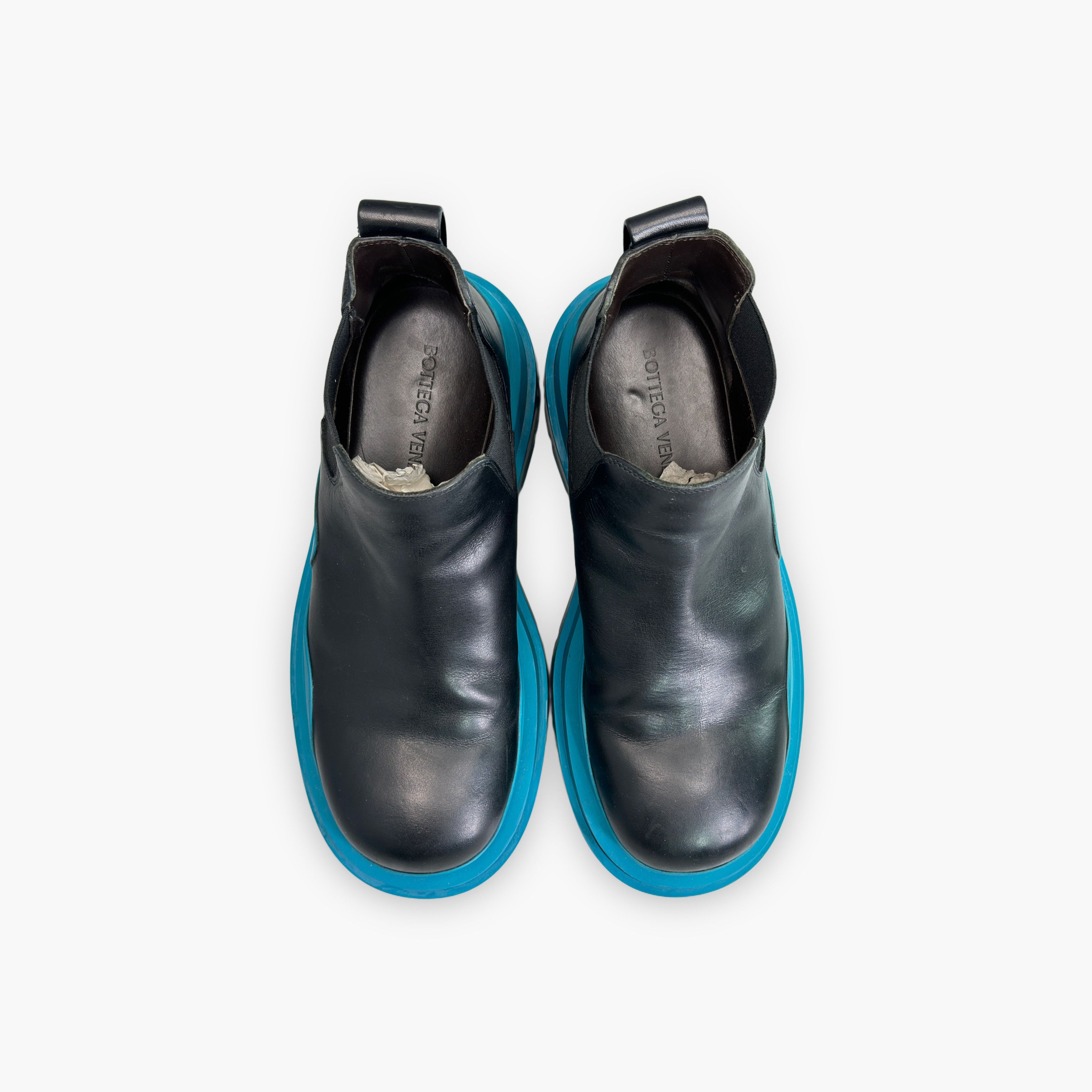 Bottega Veneta Bottega Veneta Blue Sole Chelsea Boots Size 9.5 Size US 9.5 / EU 42-43 - 9 Thumbnail