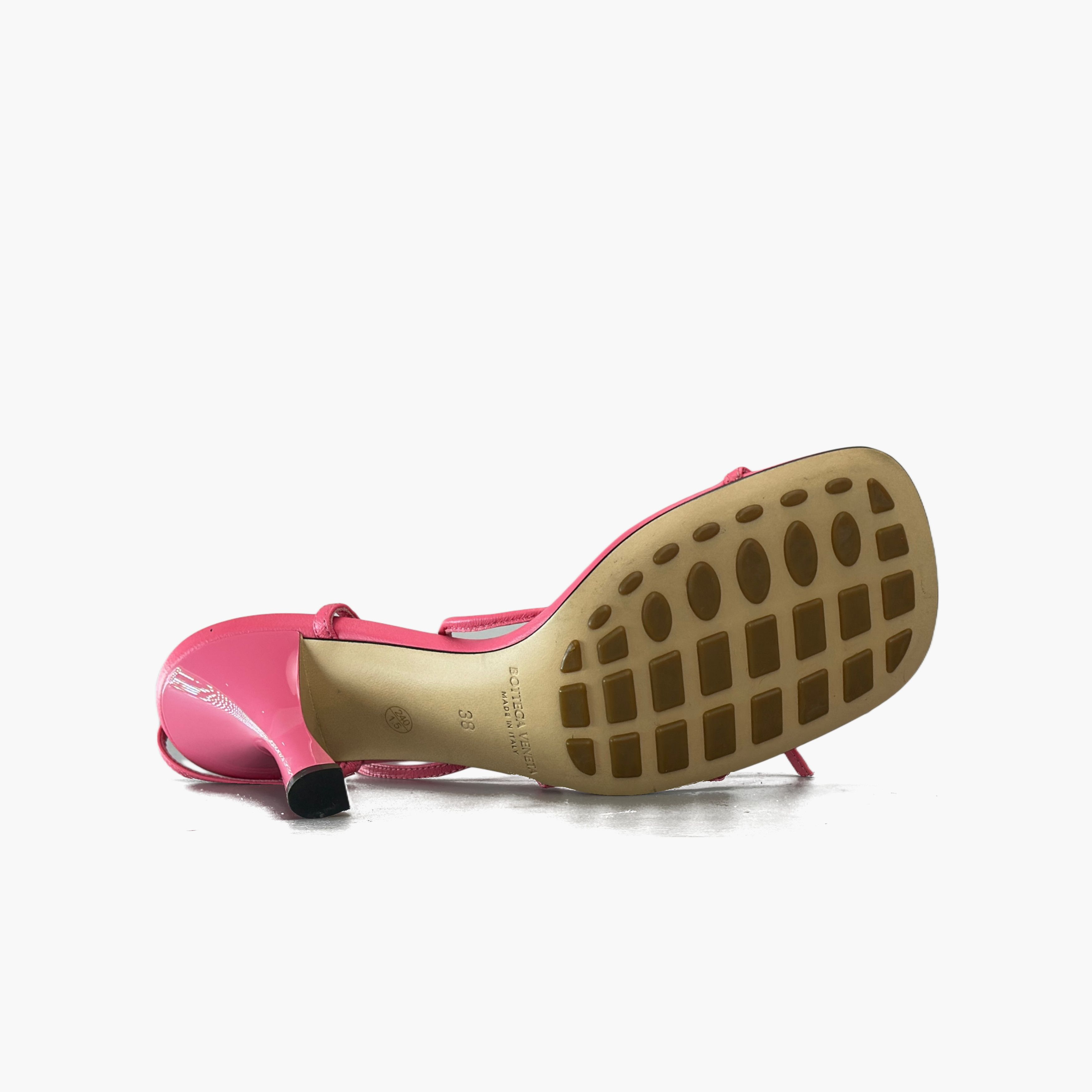 Bottega Veneta Bottega Veneta Pink Leather Strappy Sandals Size 38 Size US 8 / IT 38 - 7 Thumbnail
