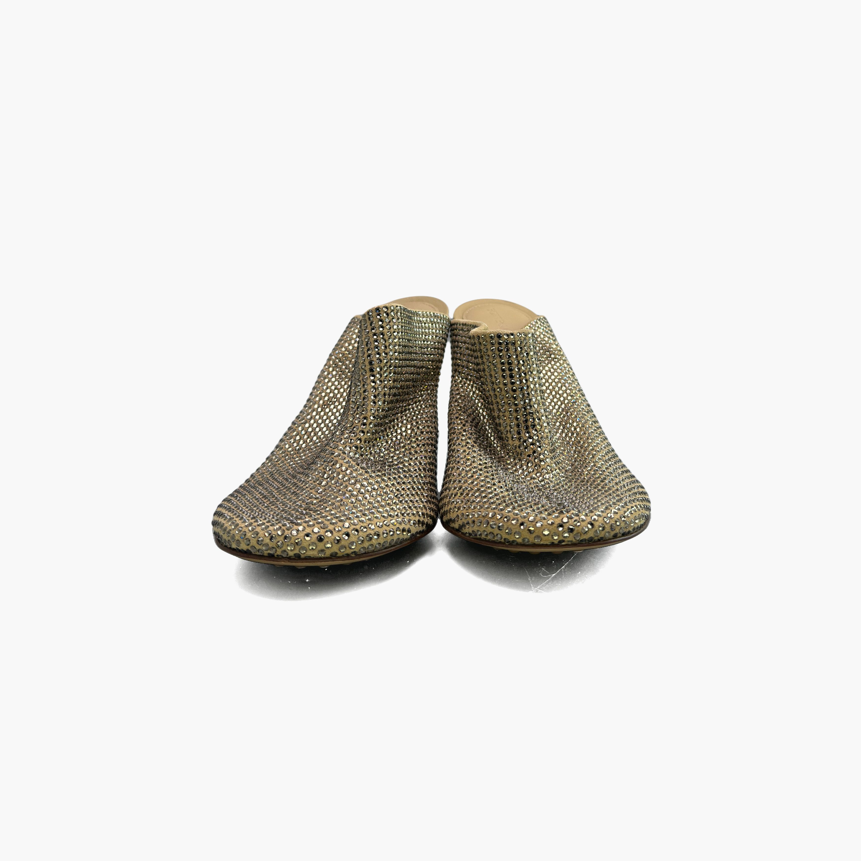 Bottega Veneta Bottega Veneta Crystal Embellished Mules Size 36.5 Size US 6.5 / IT 36.5 - 5 Thumbnail
