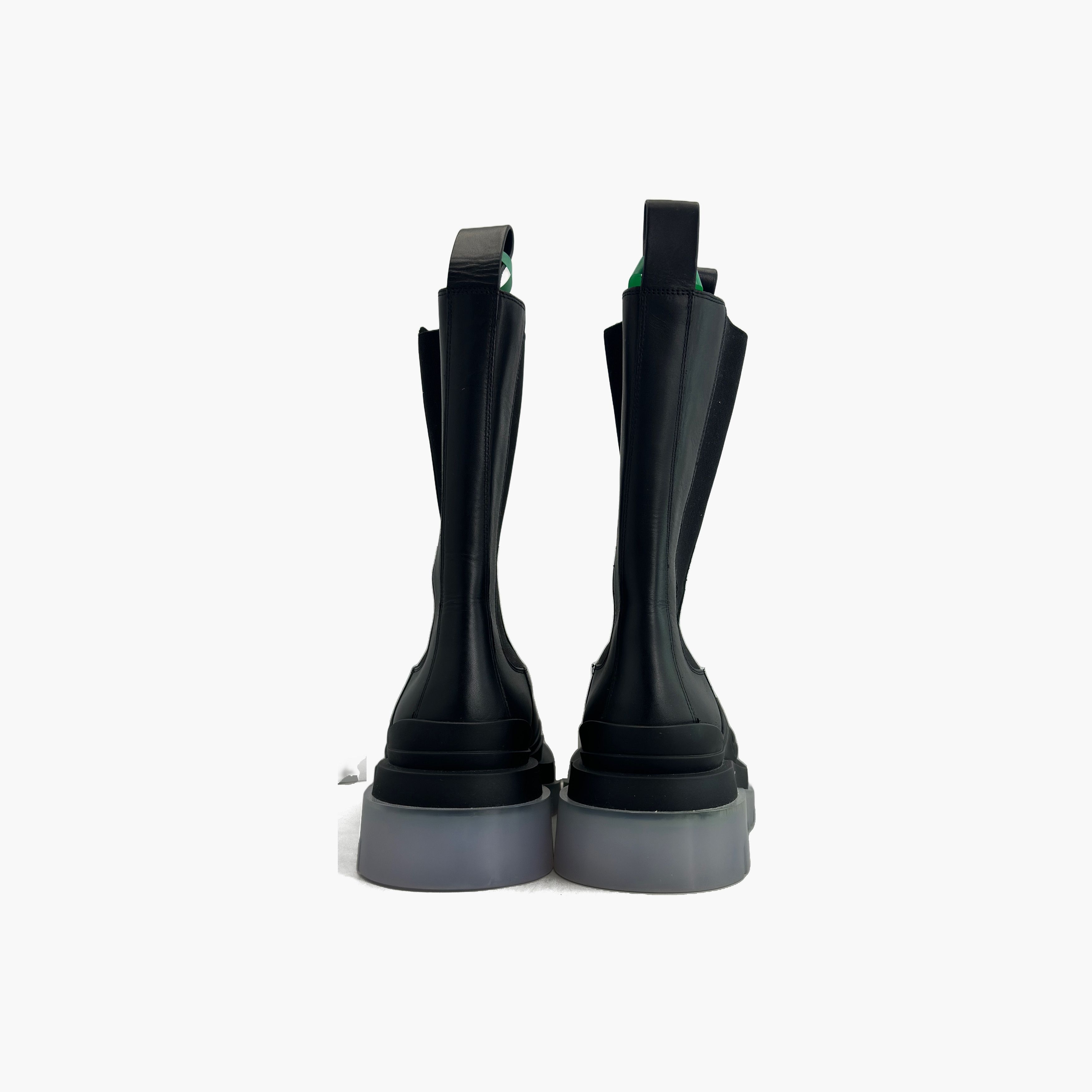Bottega Veneta Bottega Veneta Black Leather Tire Chelsea Boots Size 39 Size US 9 / IT 39 - 6 Thumbnail