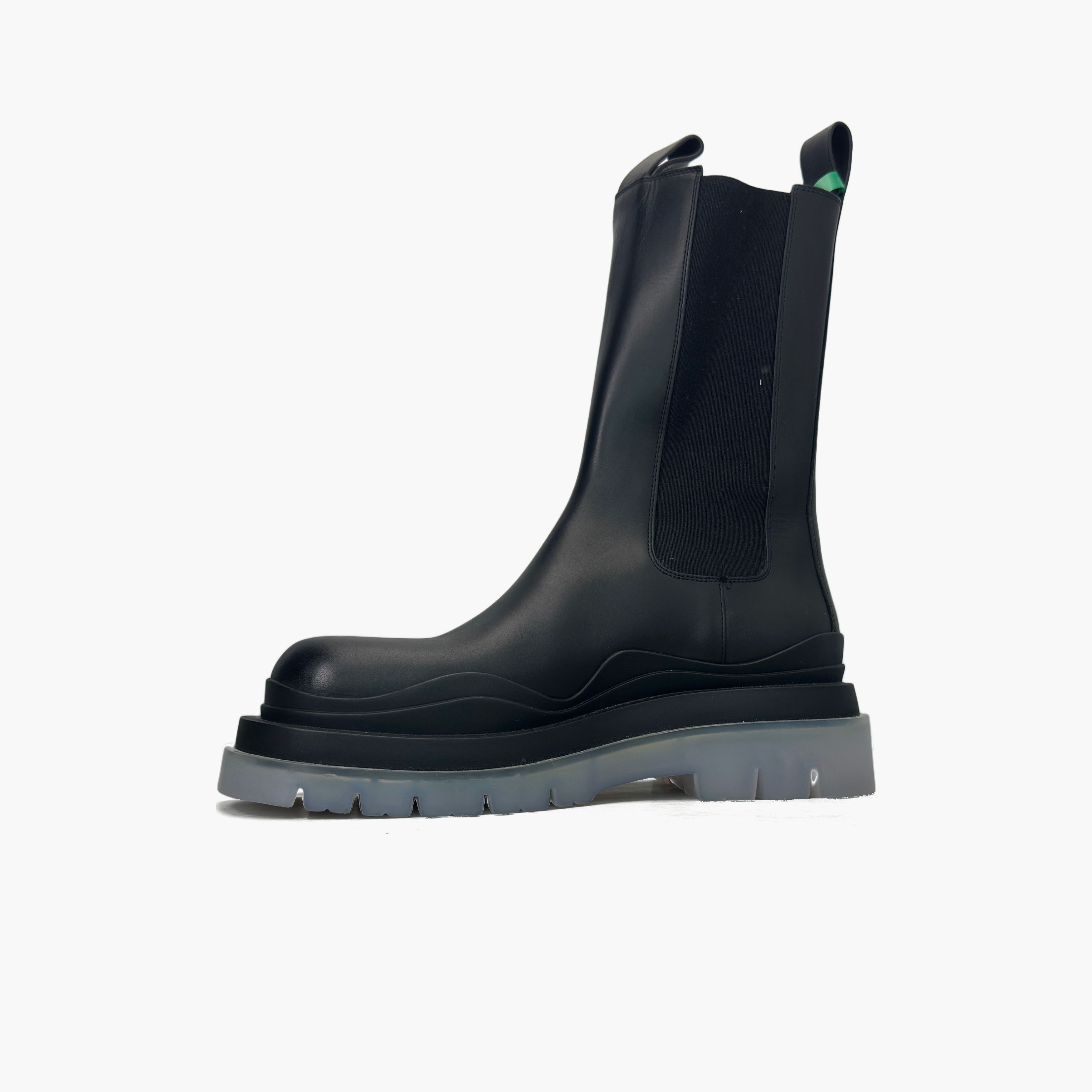 Bottega Veneta Bottega Veneta Black Leather Tire Chelsea Boots Size 39 Size US 9 / IT 39 - 3 Thumbnail