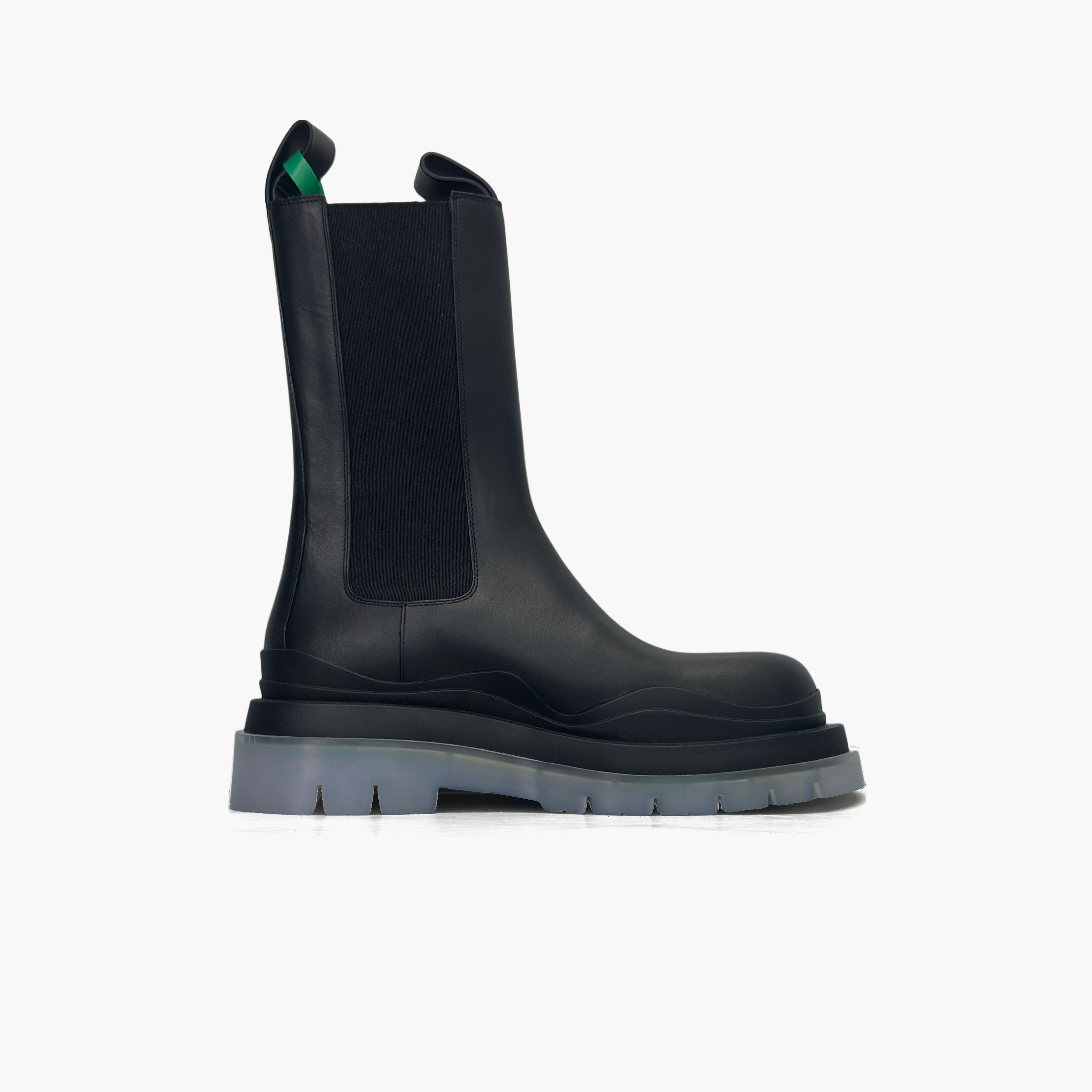 Bottega Veneta Bottega Veneta Black Leather Tire Chelsea Boots Size 39 Size US 9 / IT 39 - 2 Thumbnail
