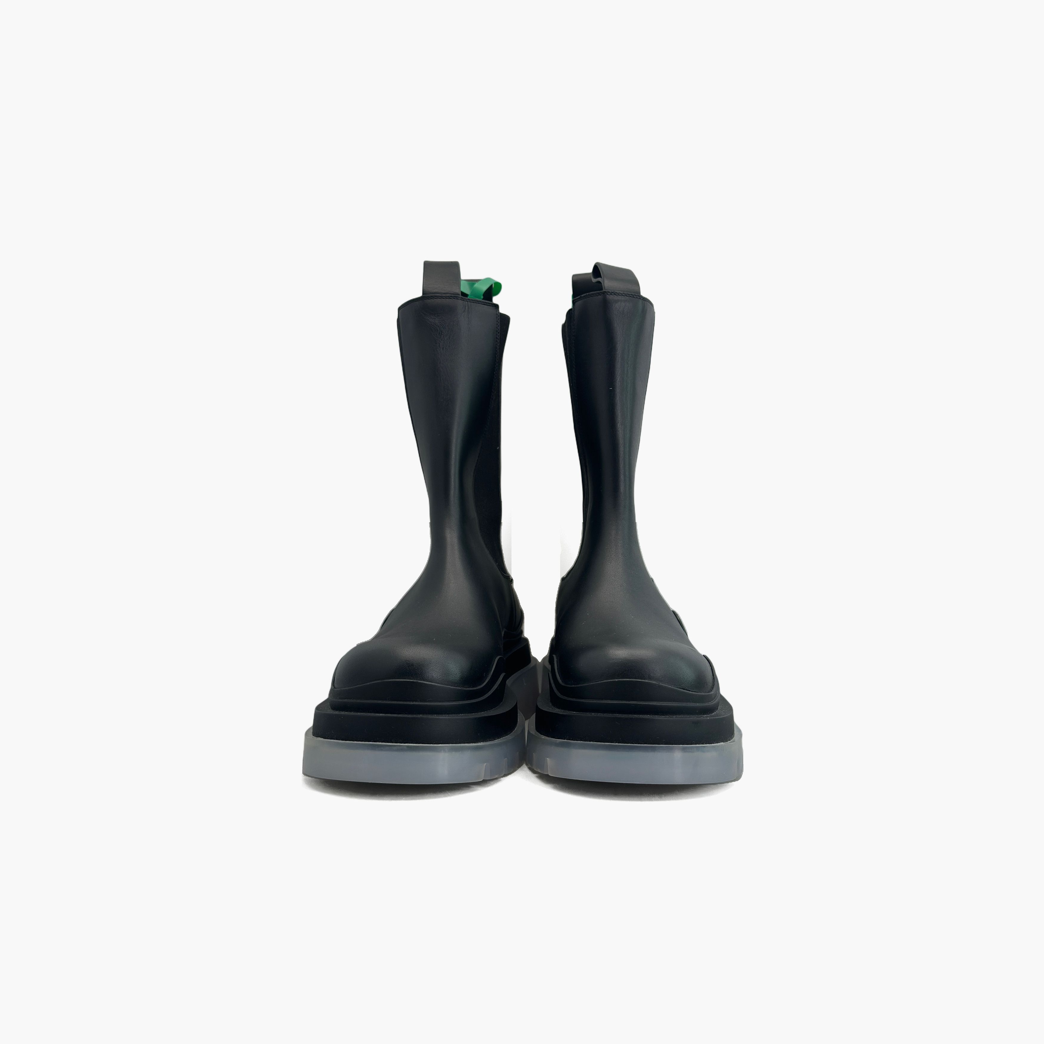 Bottega Veneta Bottega Veneta Black Leather Tire Chelsea Boots Size 39 Size US 9 / IT 39 - 5 Thumbnail