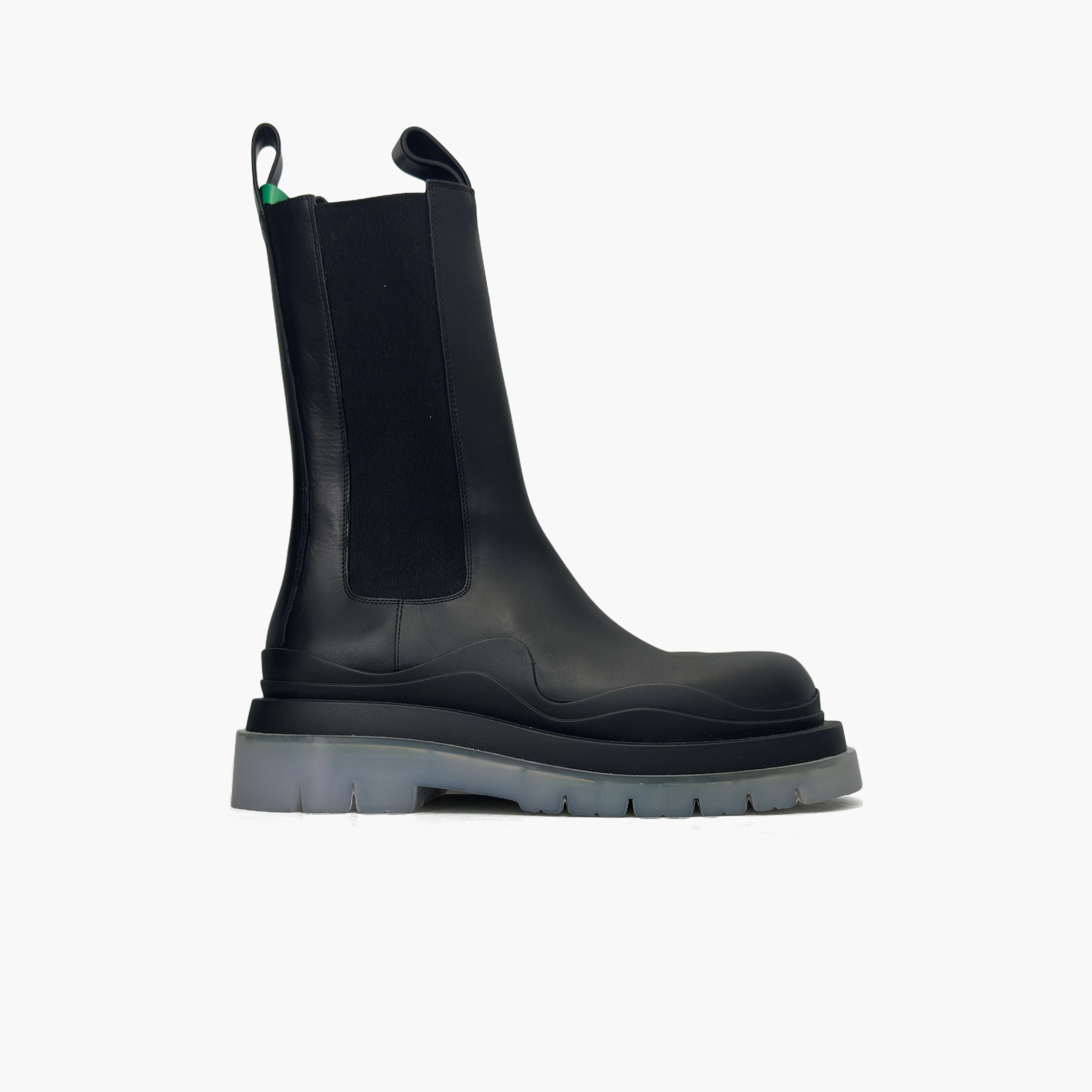 Bottega Veneta Bottega Veneta Black Leather Tire Chelsea Boots Size 39 Size US 9 / IT 39 - 4 Thumbnail