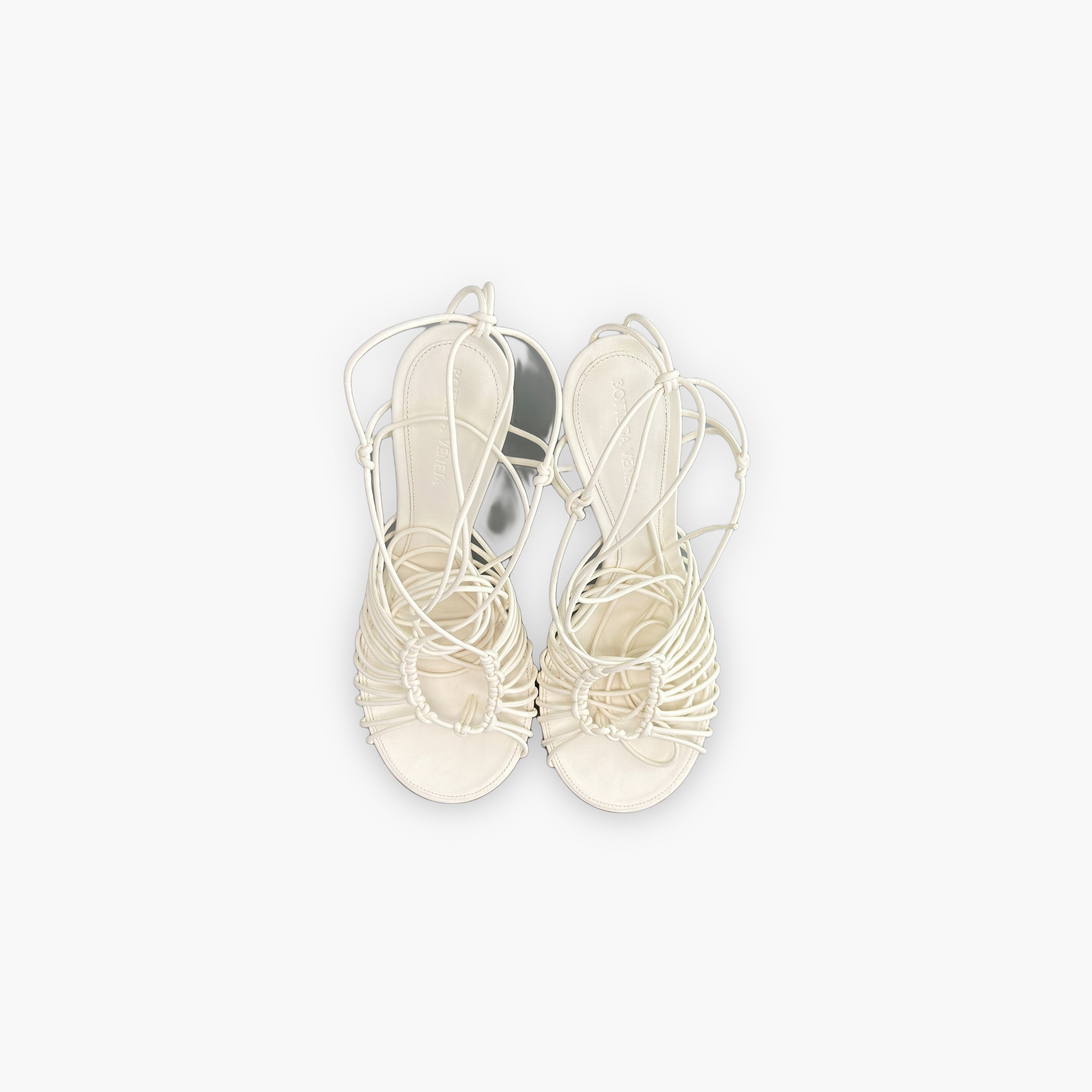 Bottega Veneta Bottega Veneta Dot Leather Sandals Size 39 Size US 9 / IT 39 - 9 Thumbnail