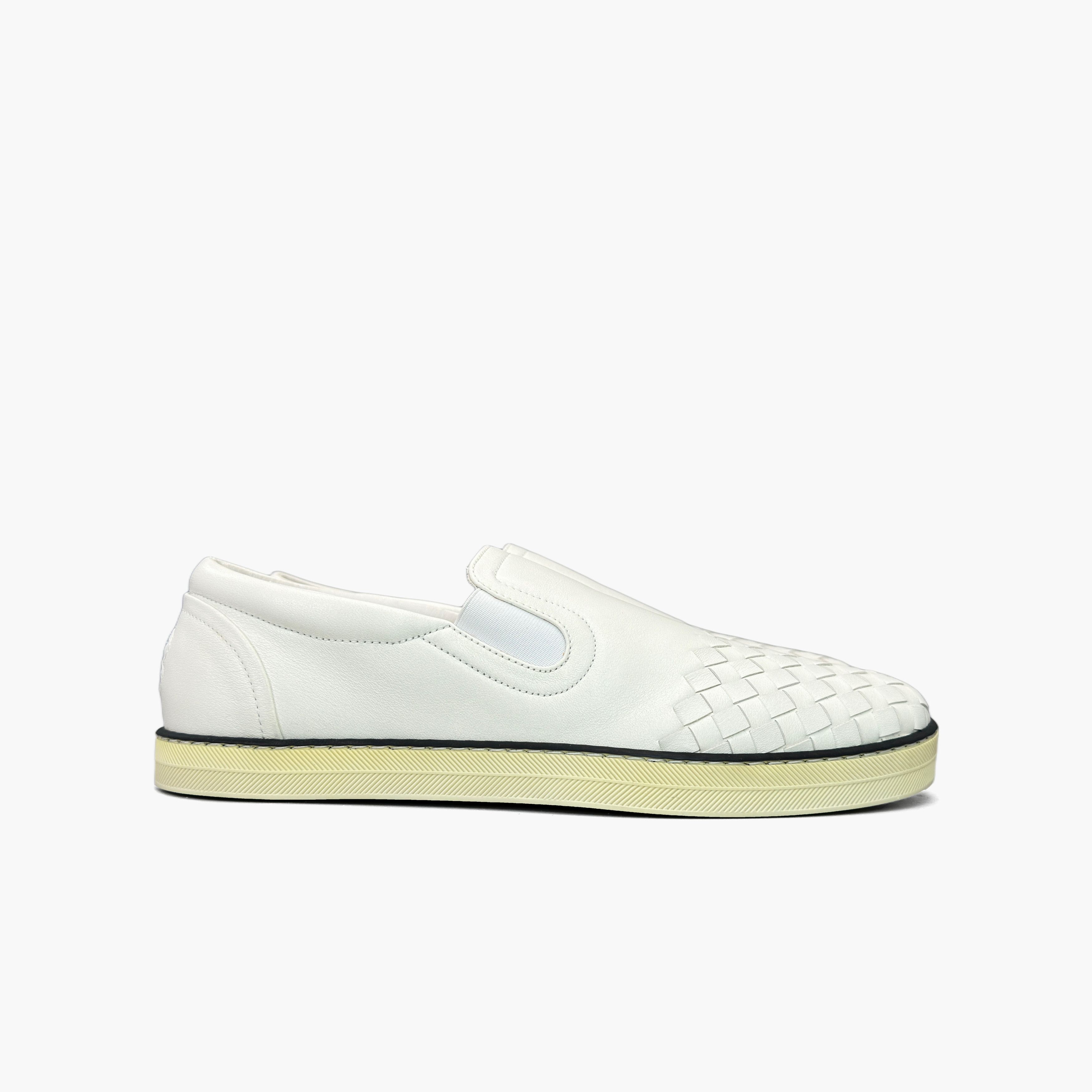Bottega Veneta Bottega Veneta Woven Leather Slip-On Sneakers Size 40 Size US 7 / EU 40 - 4 Thumbnail