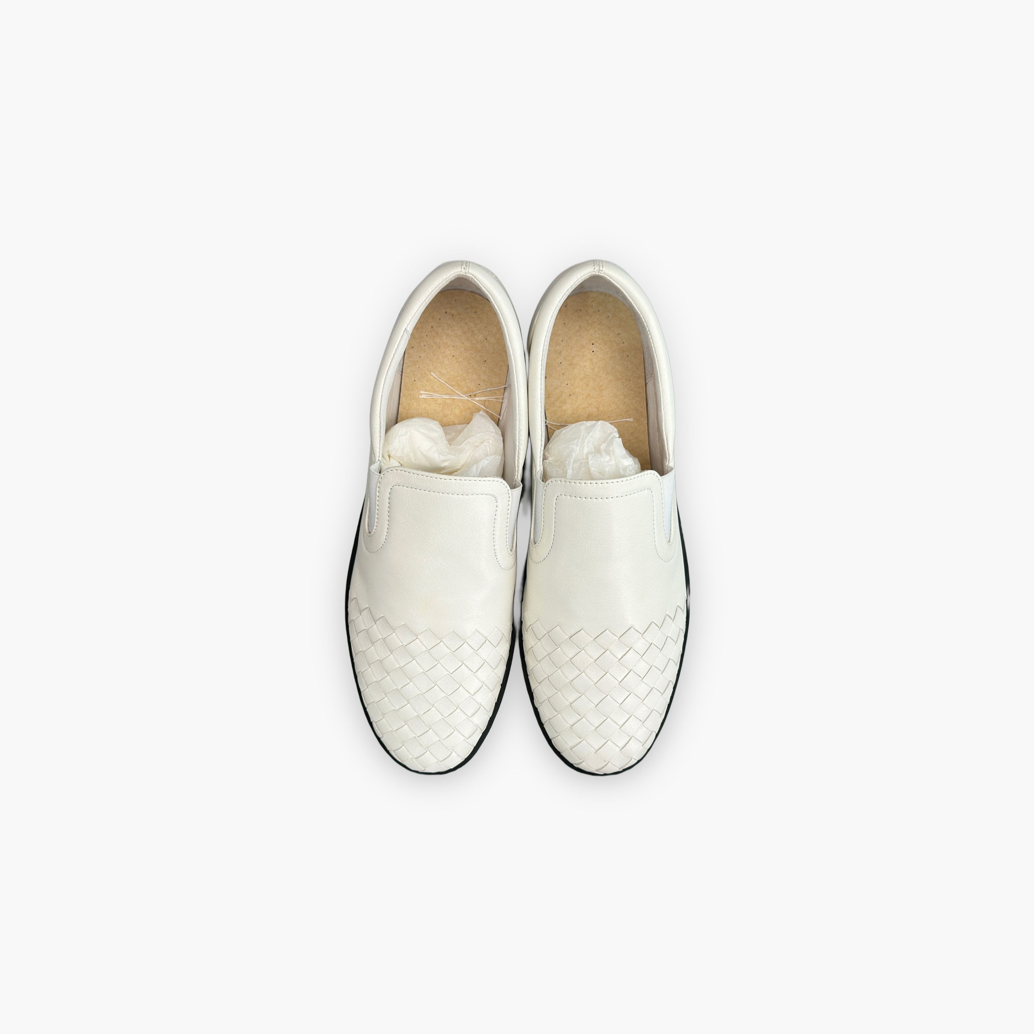 Bottega Veneta Bottega Veneta Woven Leather Slip-On Sneakers Size 40 Size US 7 / EU 40 - 9 Thumbnail