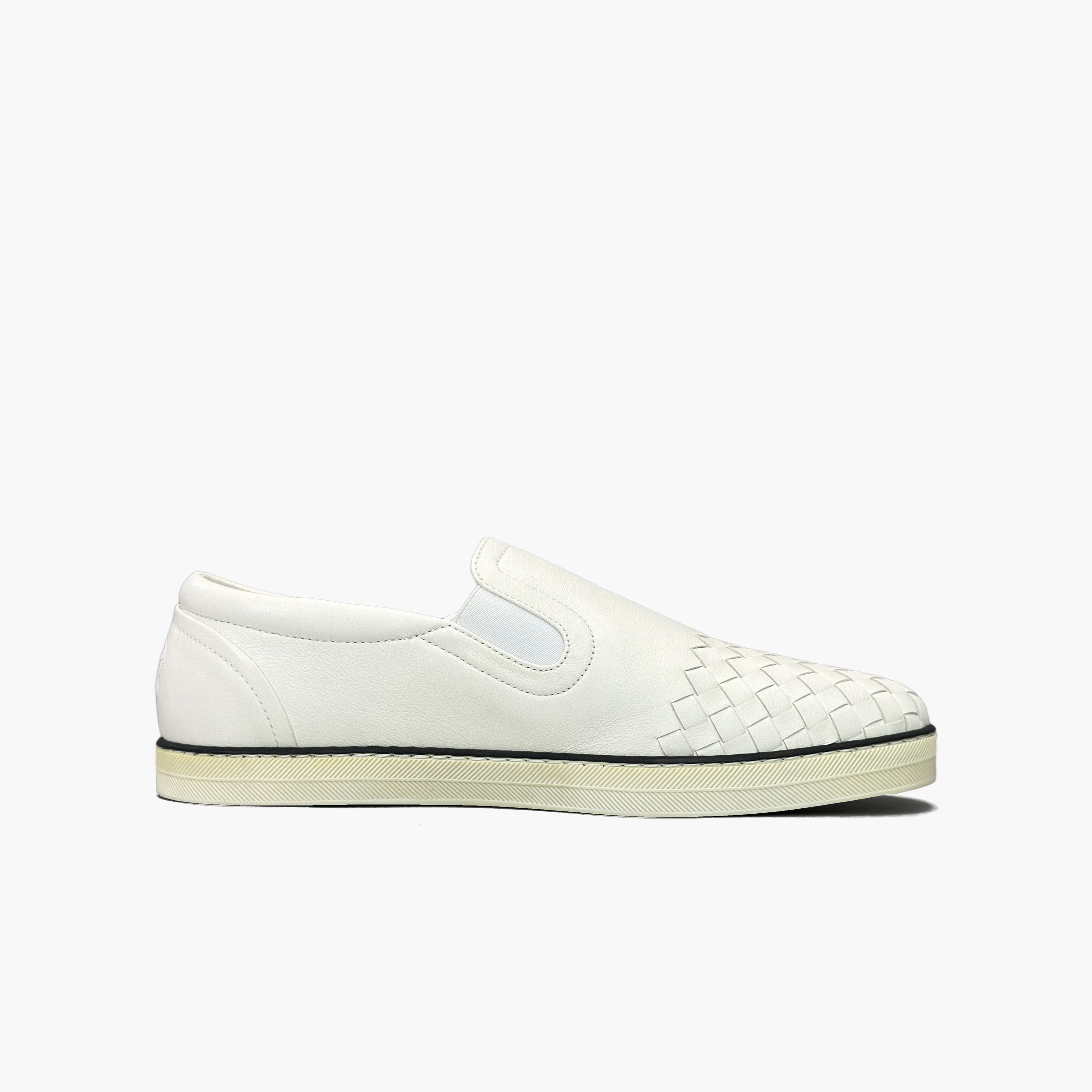 Bottega Veneta Bottega Veneta Woven Leather Slip-On Sneakers Size 40 Size US 7 / EU 40 - 2 Thumbnail