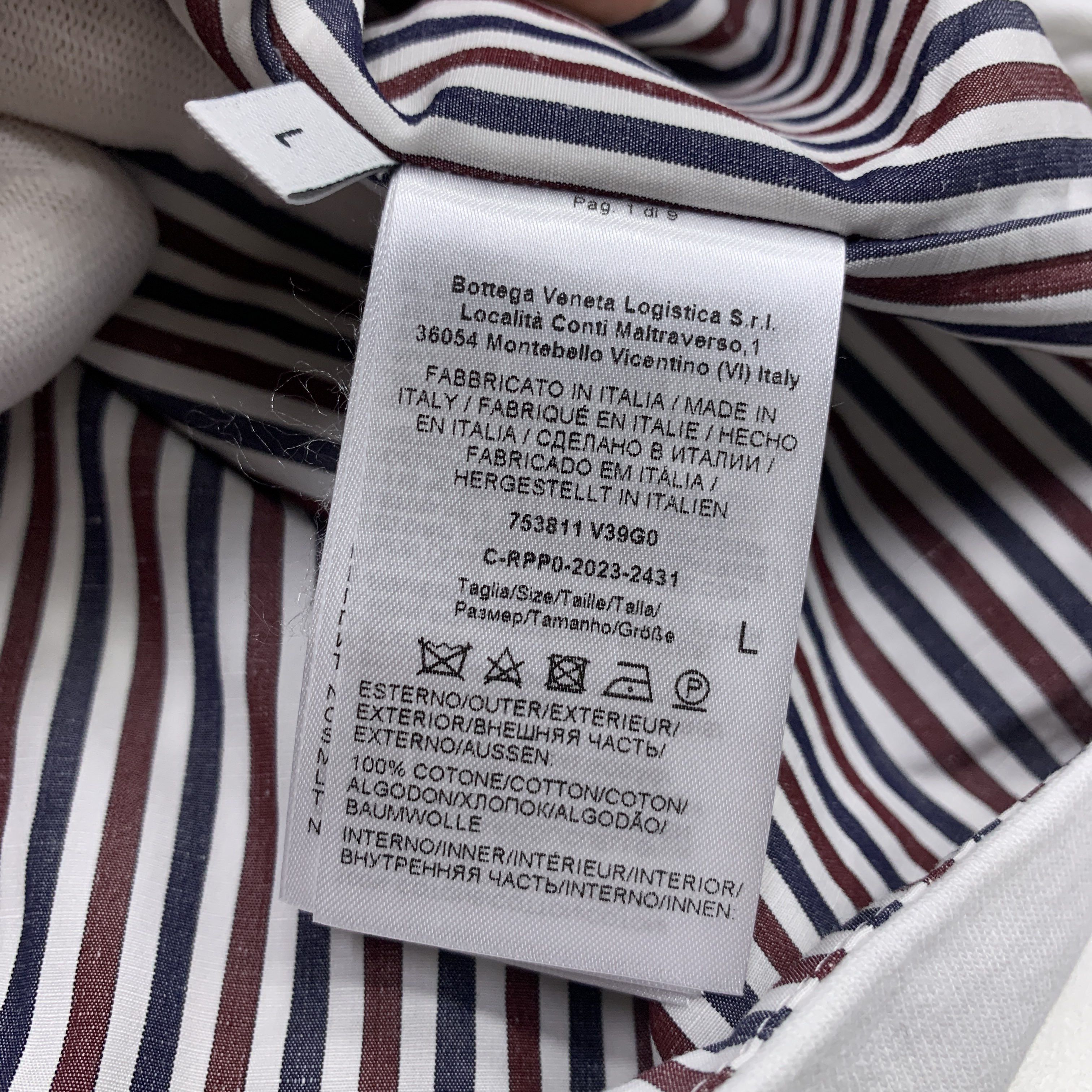 Bottega Veneta Bottega Veneta Striped Detail T-Shirt Size L Size L / US 10 / IT 46 - 4 Thumbnail