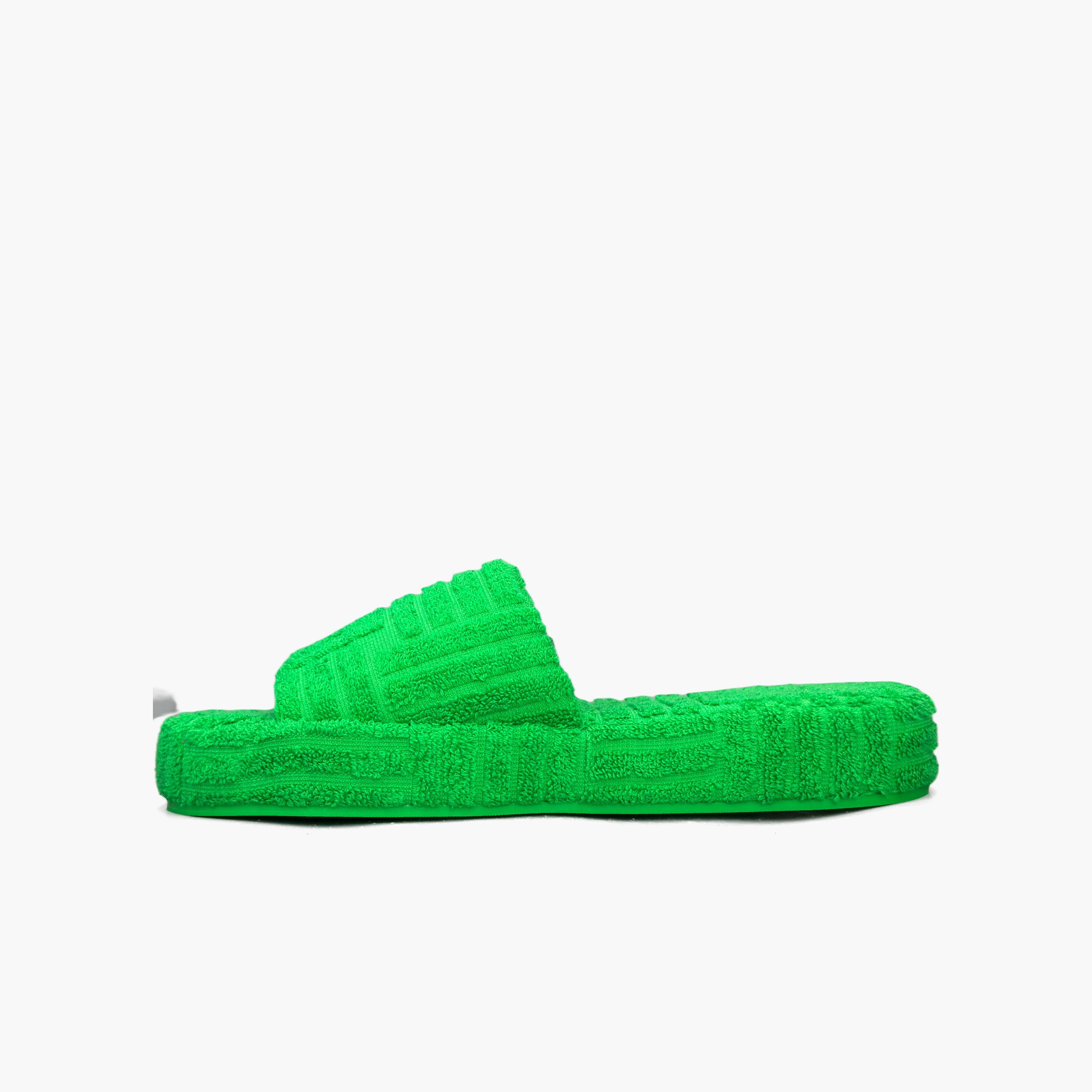 Bottega Veneta Bottega Veneta Green Towel Slides Size 7 Size US 7 / EU 40 - 3 Thumbnail