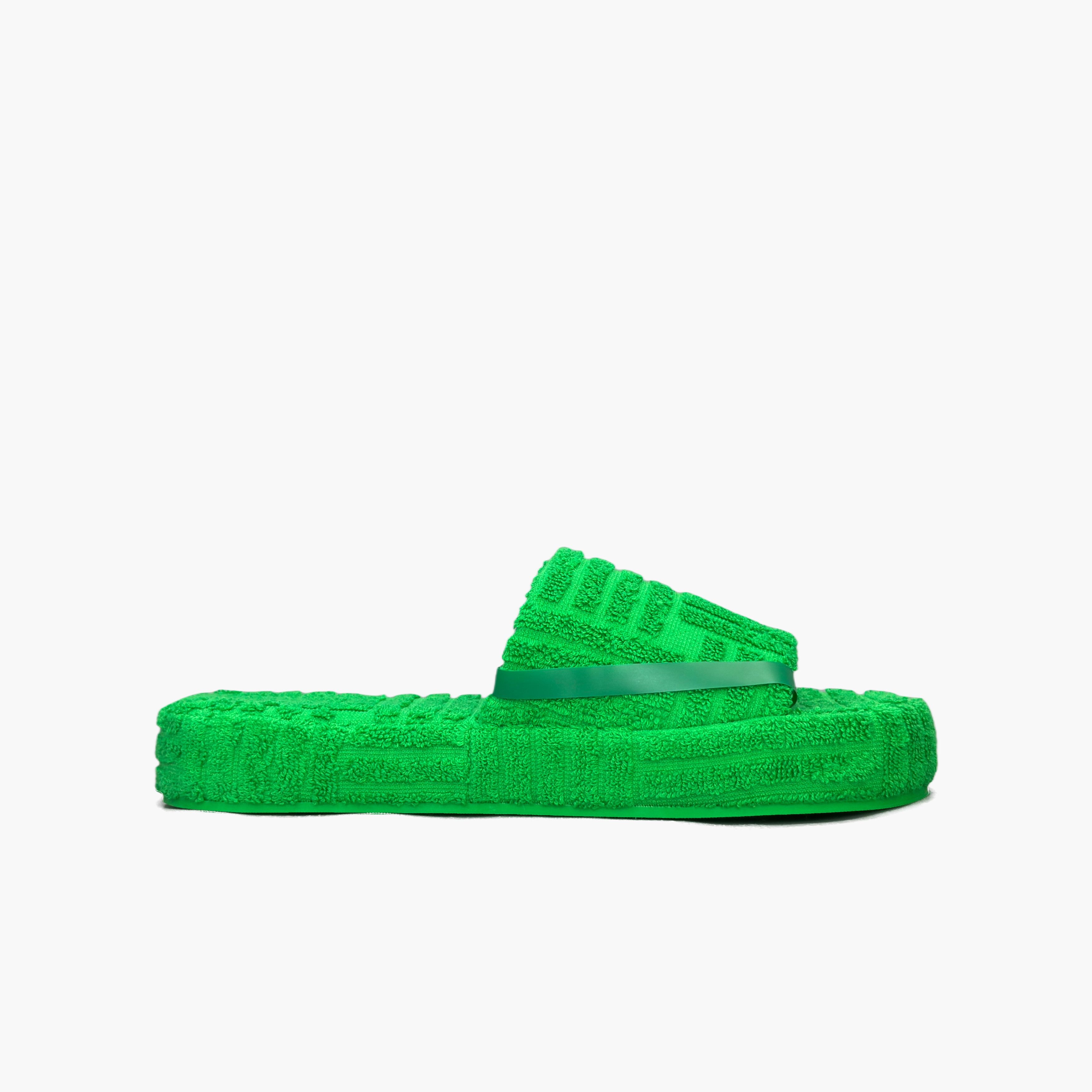 Bottega Veneta Bottega Veneta Green Towel Slides Size 7 Size US 7 / EU 40 - 2 Thumbnail