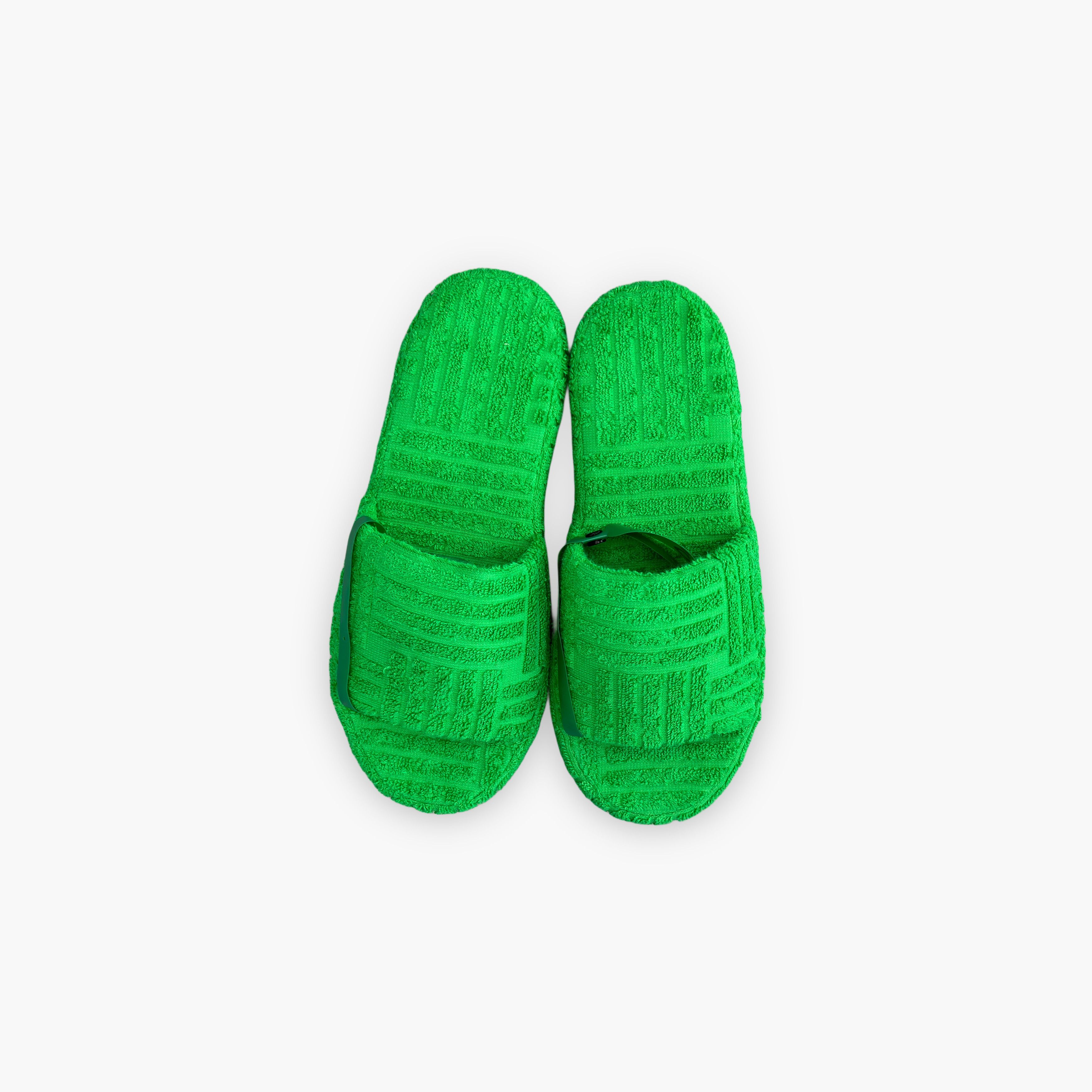 Bottega Veneta Bottega Veneta Green Towel Slides Size 7 Size US 7 / EU 40 - 9 Thumbnail