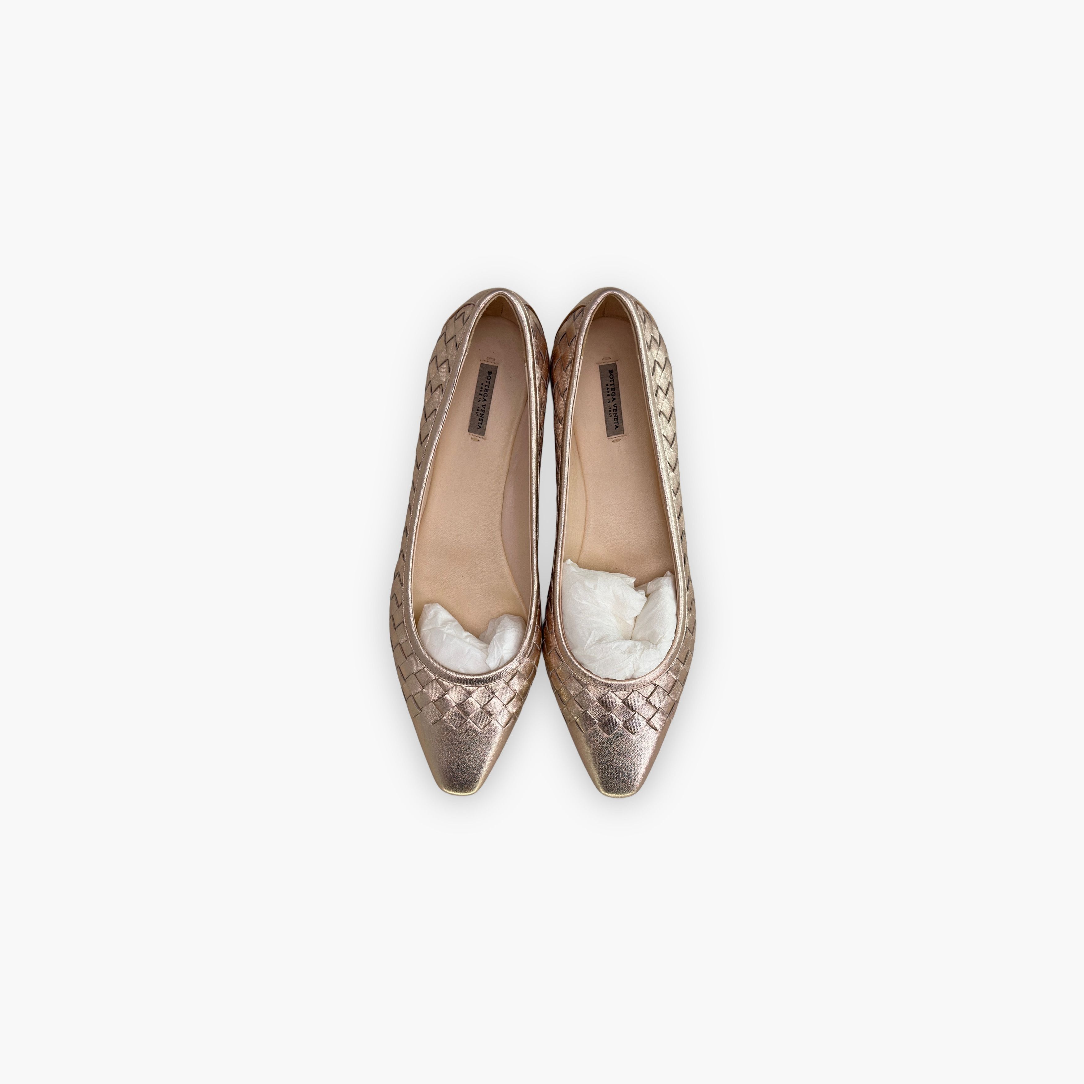 Bottega Veneta Bottega Veneta Woven Leather Flats Size 38 Size US 8 / IT 38 - 9 Thumbnail