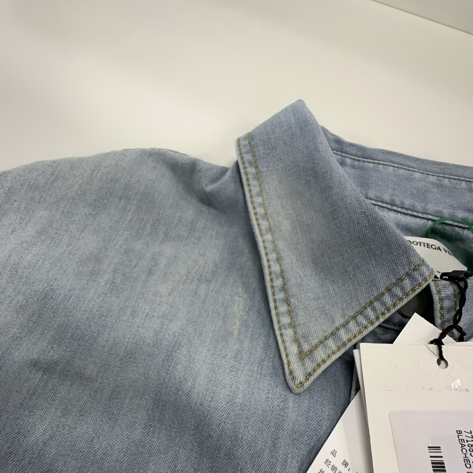 Bottega Veneta Bottega Veneta Bleached Denim Shirt Size L Size US L / EU 52-54 / 3 - 7 Thumbnail